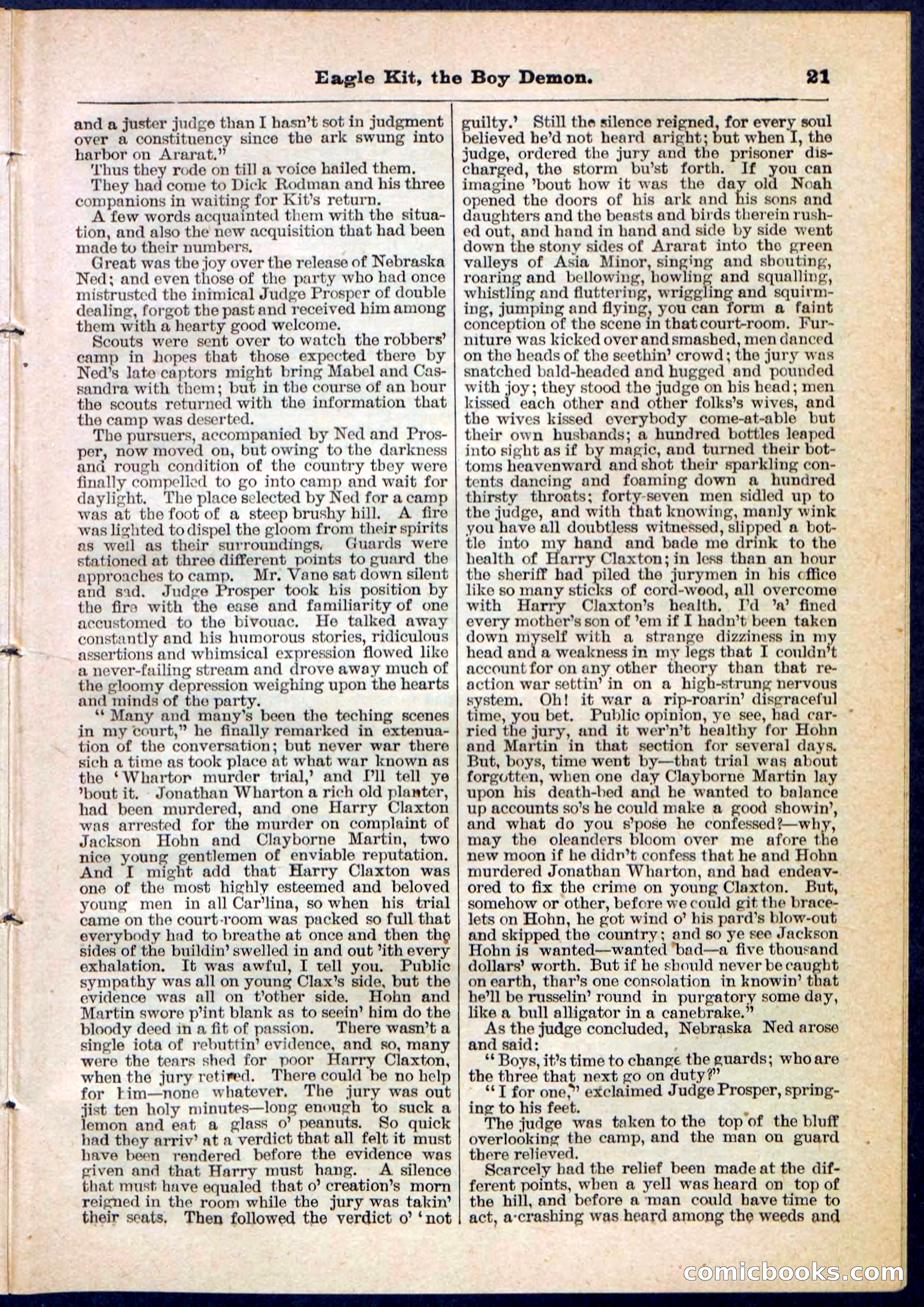 Beadle's Pocket Library No. 129 — page 21 of 32