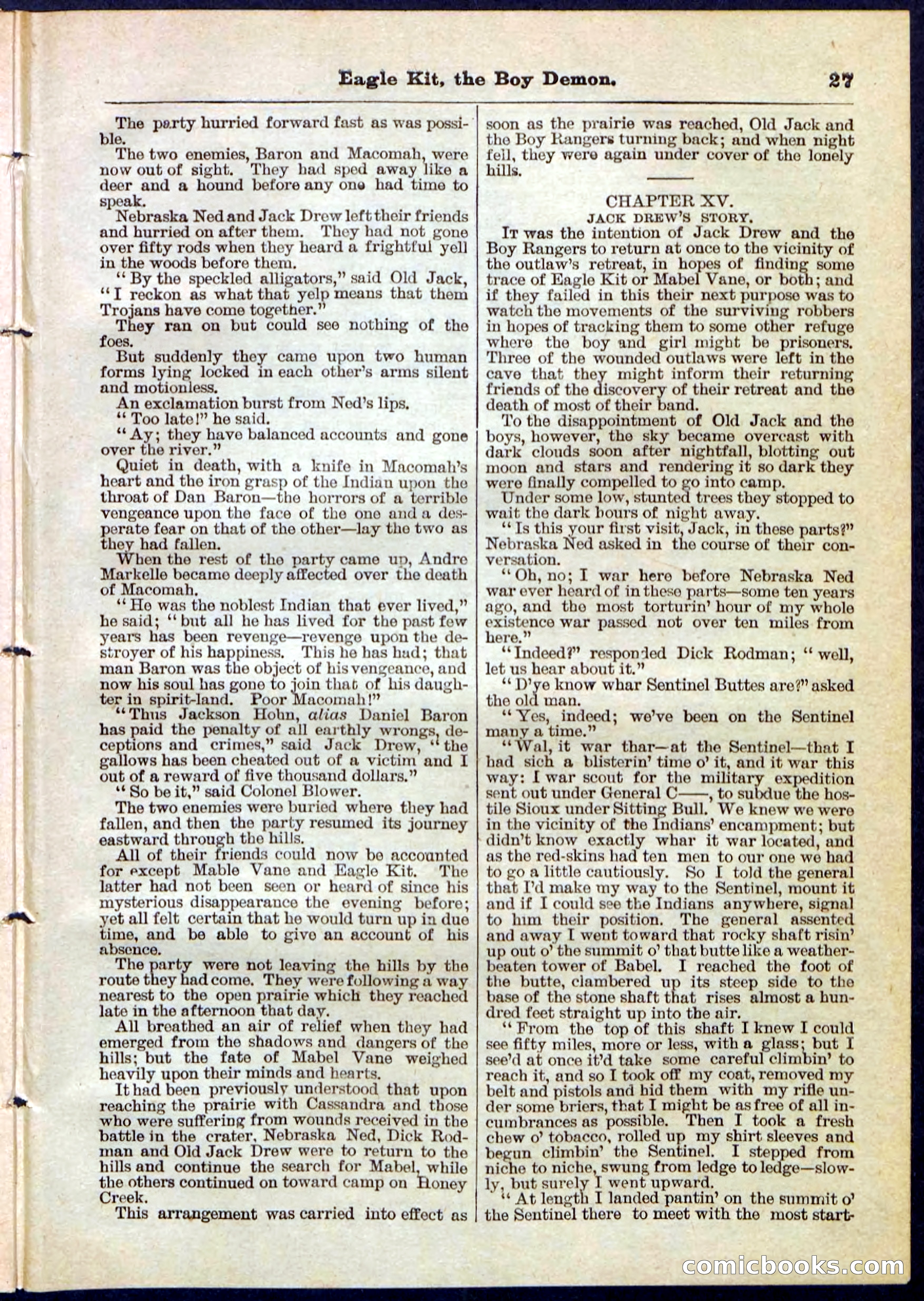 Beadle's Pocket Library No. 129 — page 27 of 32