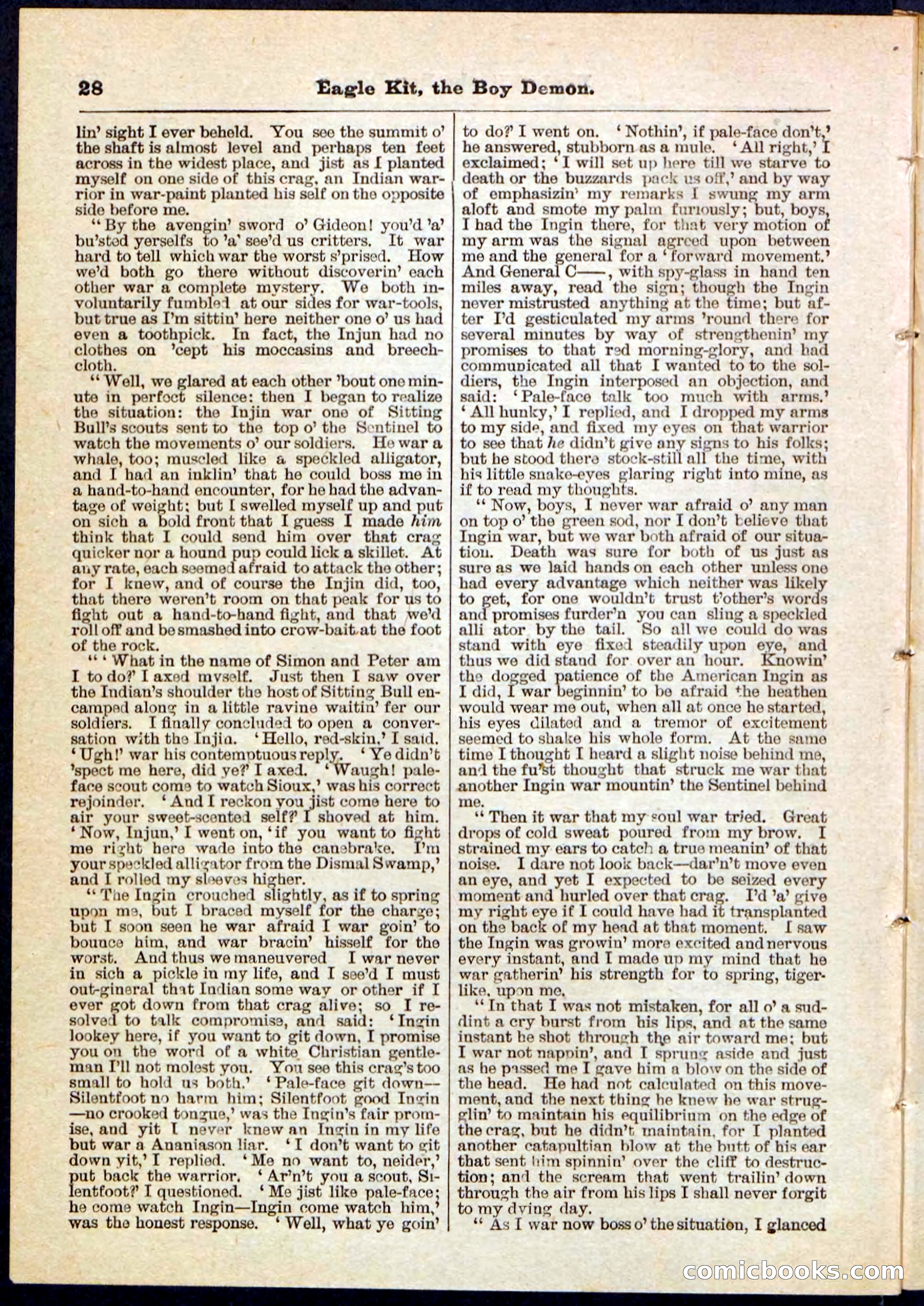 Beadle's Pocket Library No. 129 — page 28 of 32