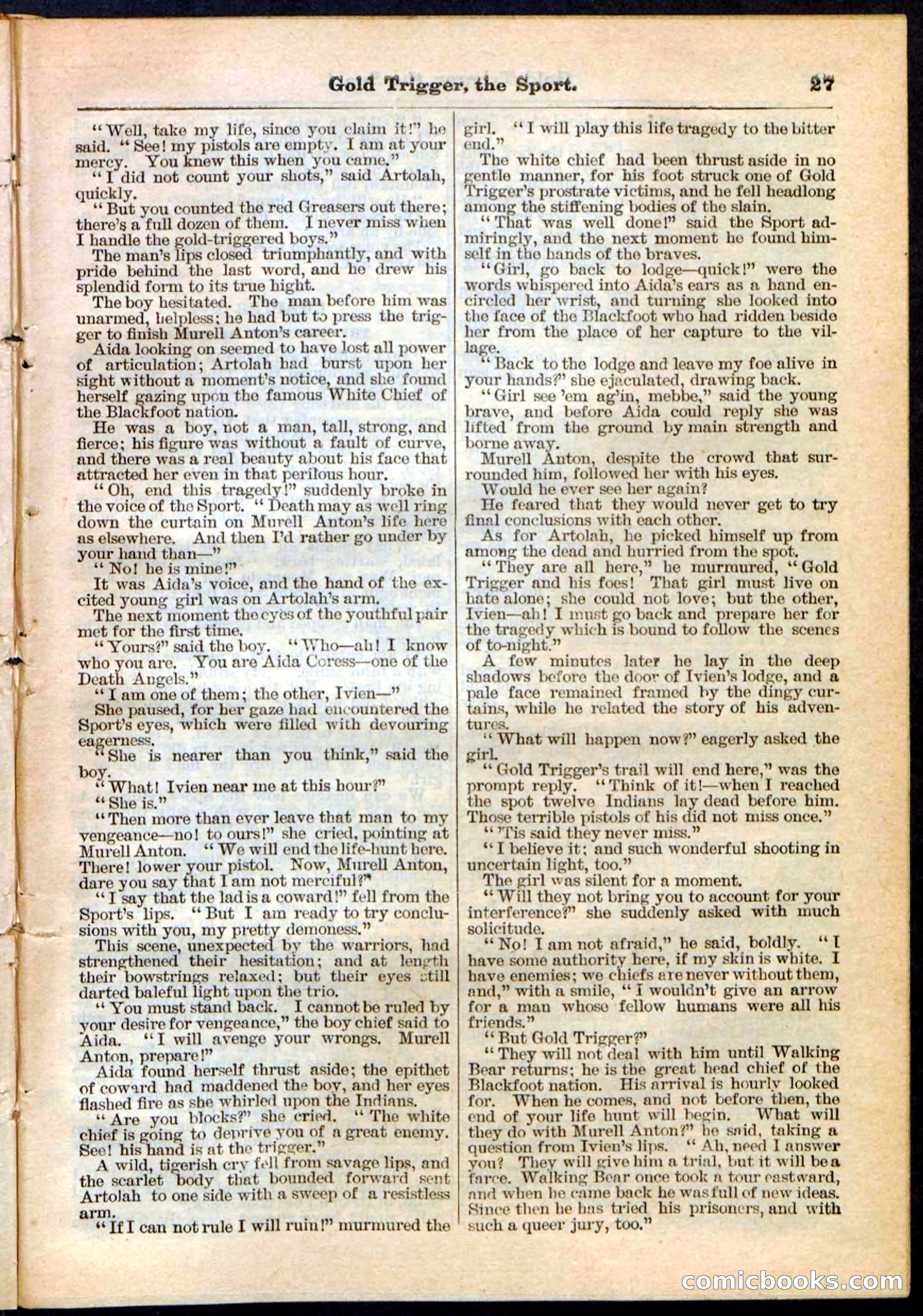 Beadle's Pocket Library No. 130 — page 27 of 32