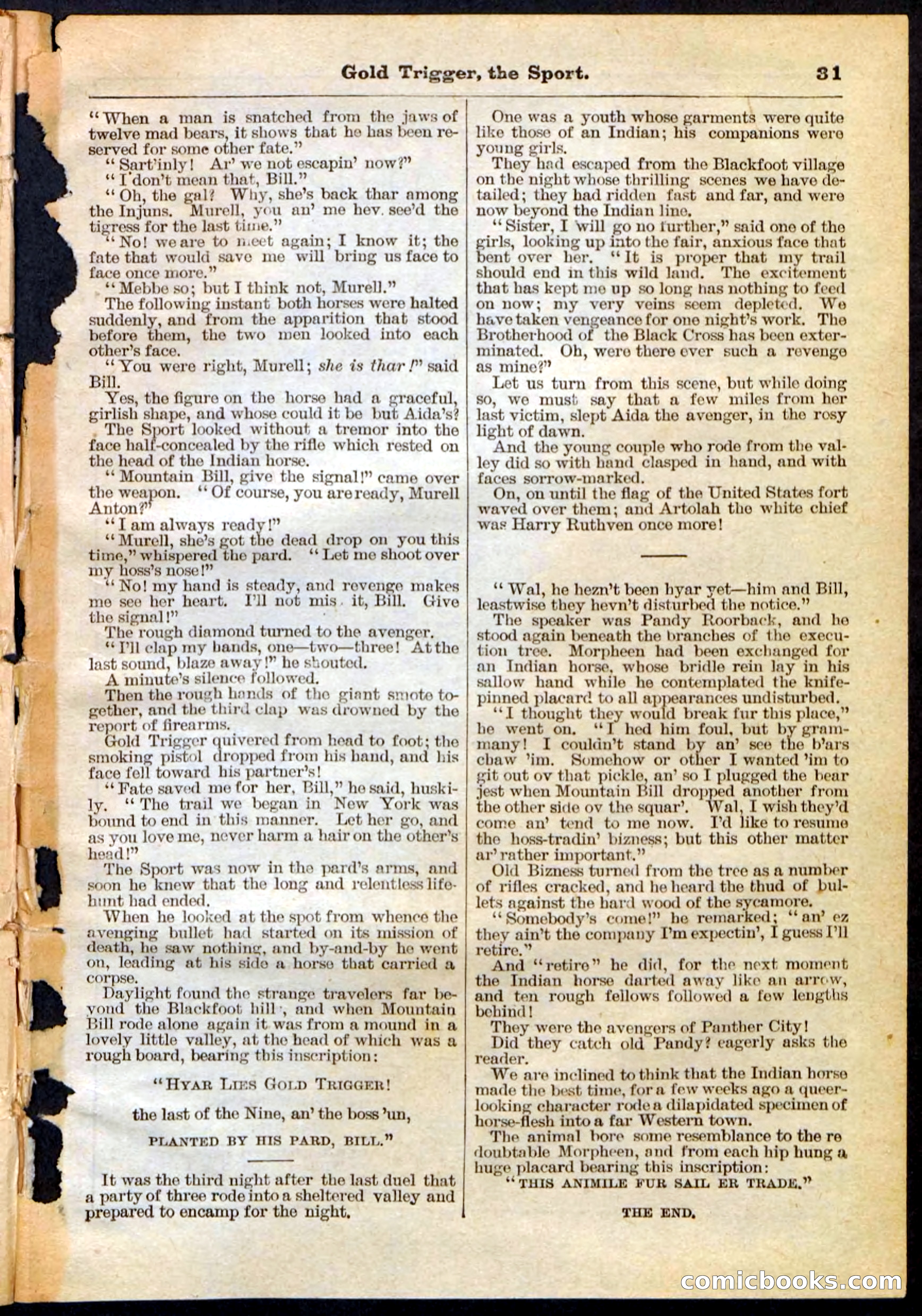 Beadle's Pocket Library No. 130 — page 31 of 32
