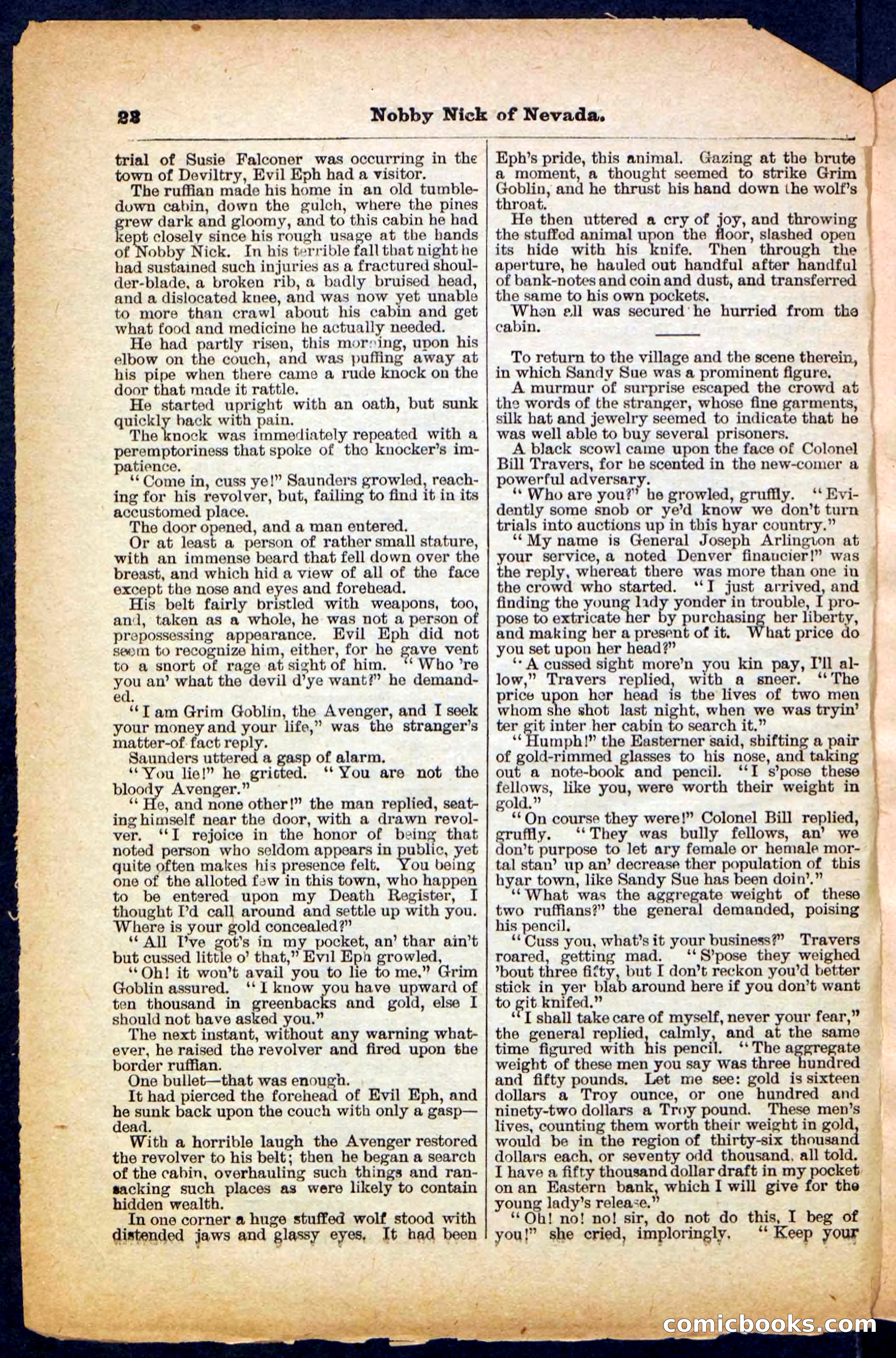 Beadle's Pocket Library No. 147 — page 22 of 32