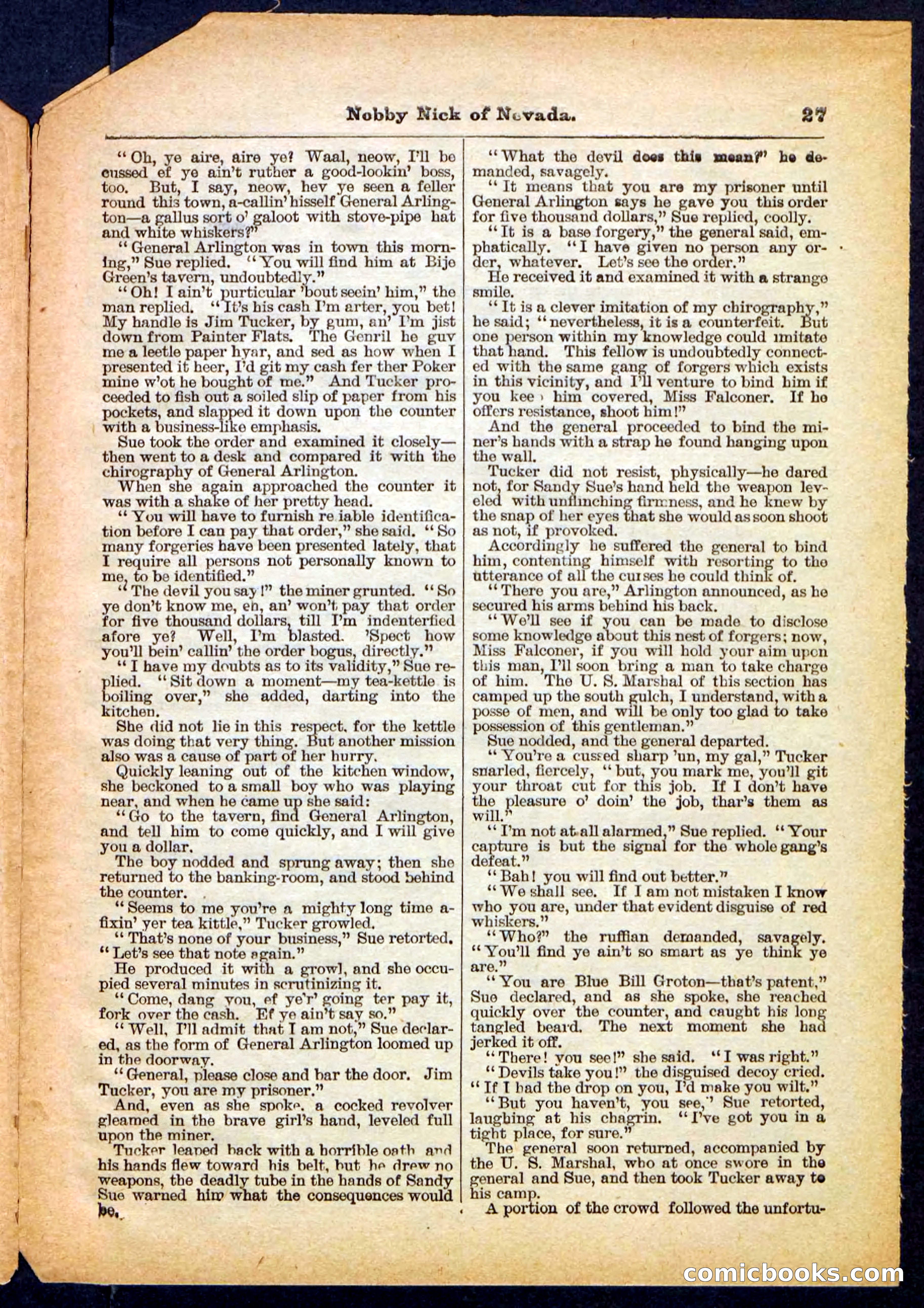 Beadle's Pocket Library No. 147 — page 27 of 32