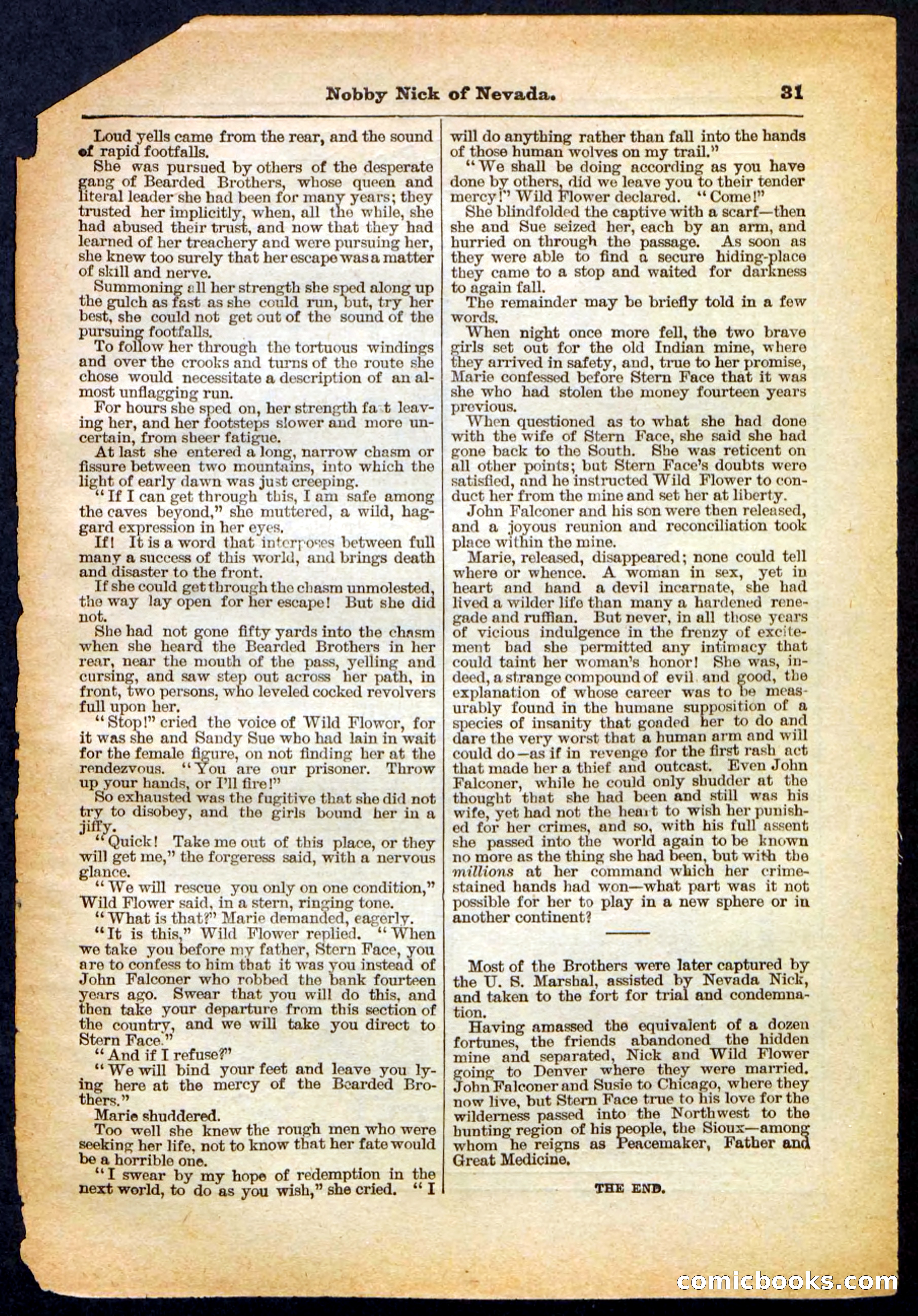 Beadle's Pocket Library No. 147 — page 31 of 32