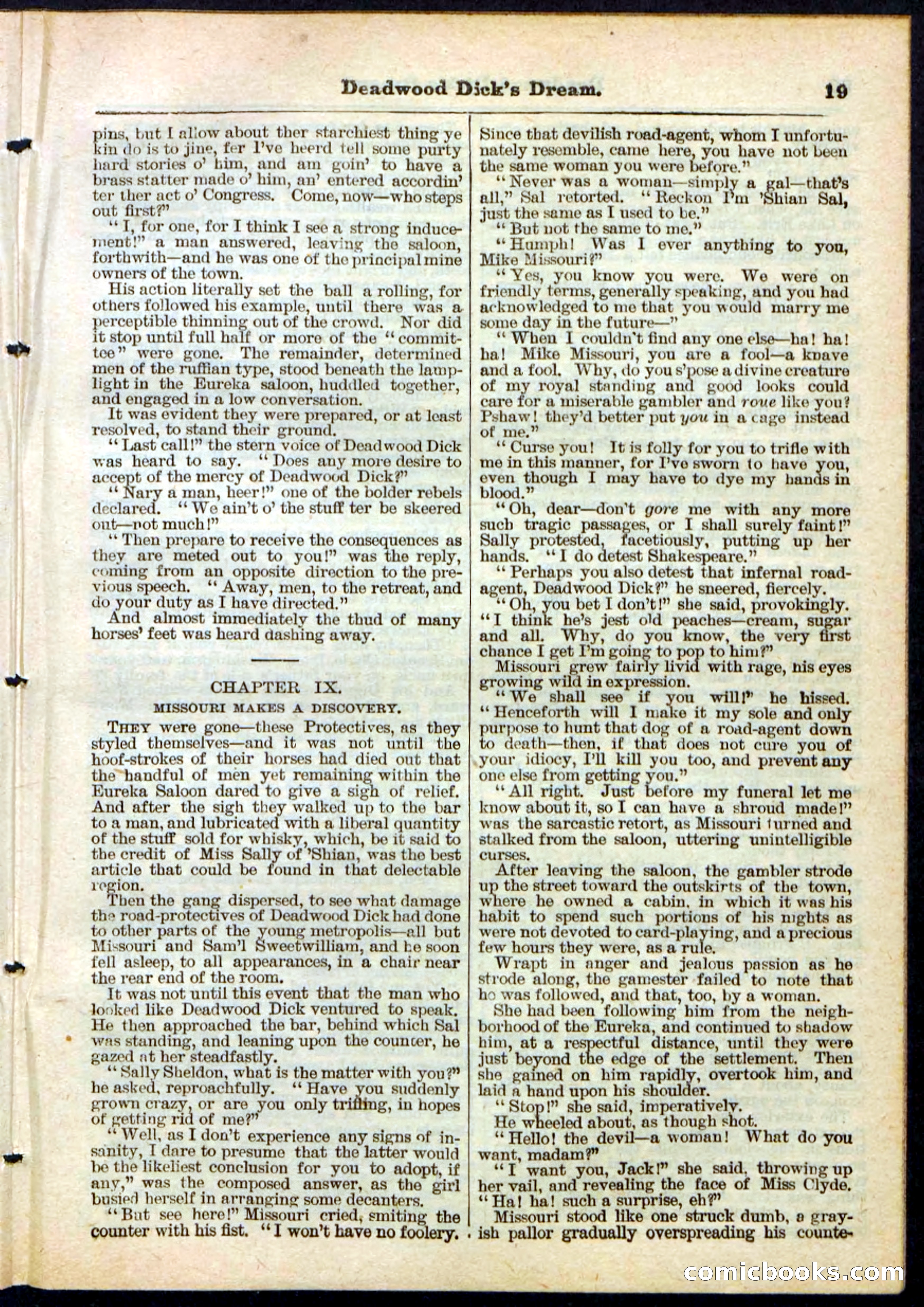 Beadle's Pocket Library No. 163 — page 19 of 32