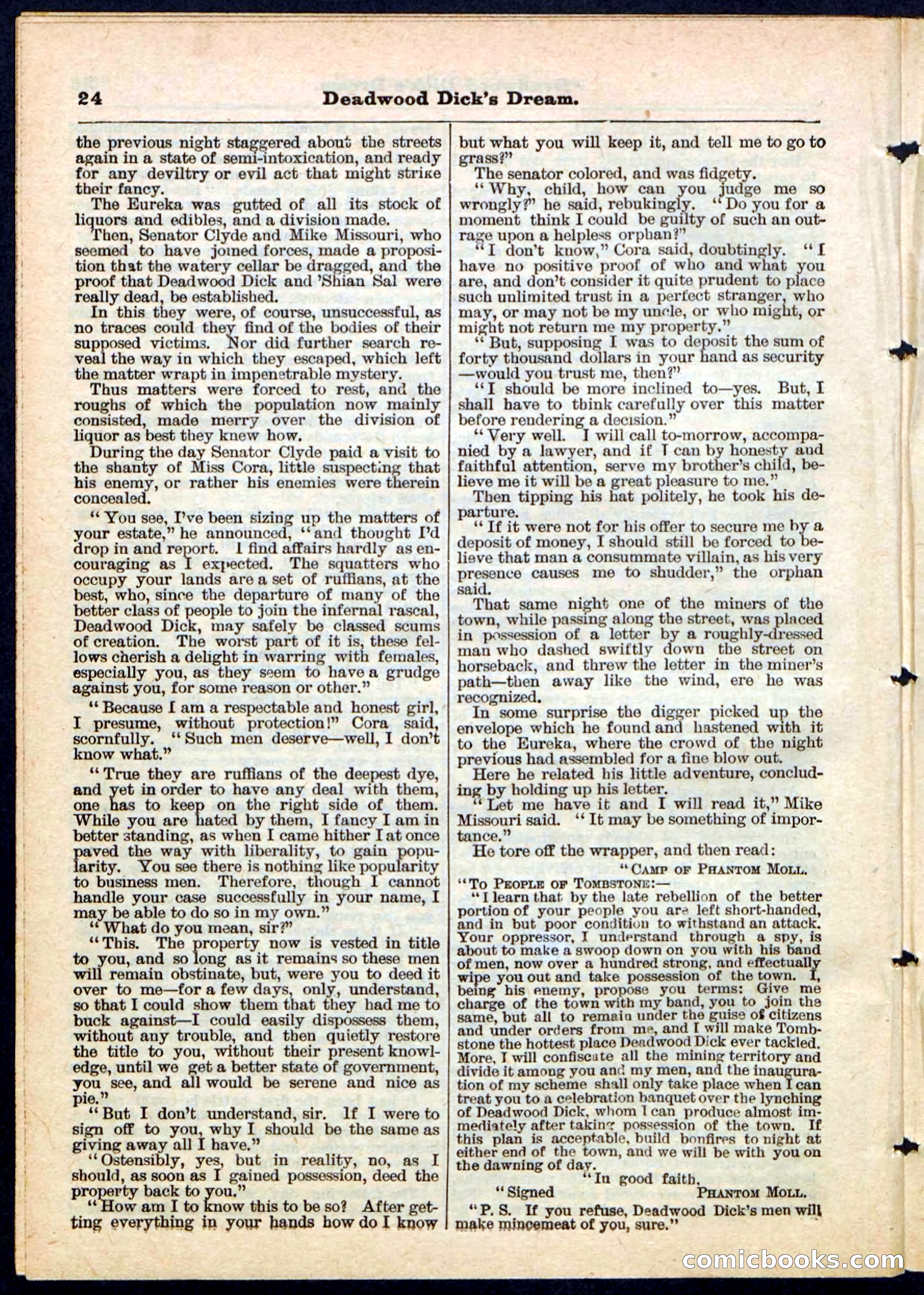Beadle's Pocket Library No. 163 — page 24 of 32
