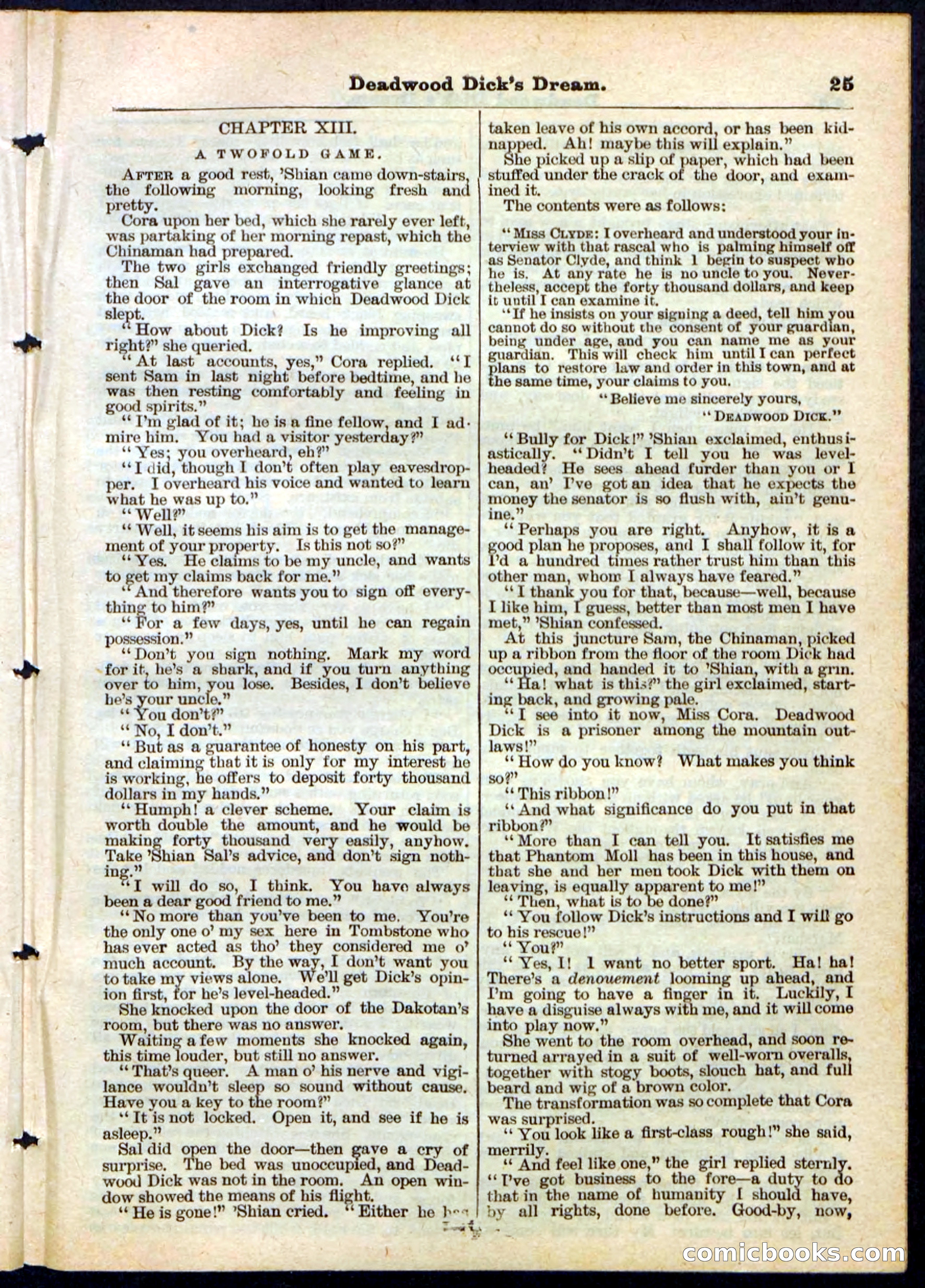 Beadle's Pocket Library No. 163 — page 25 of 32