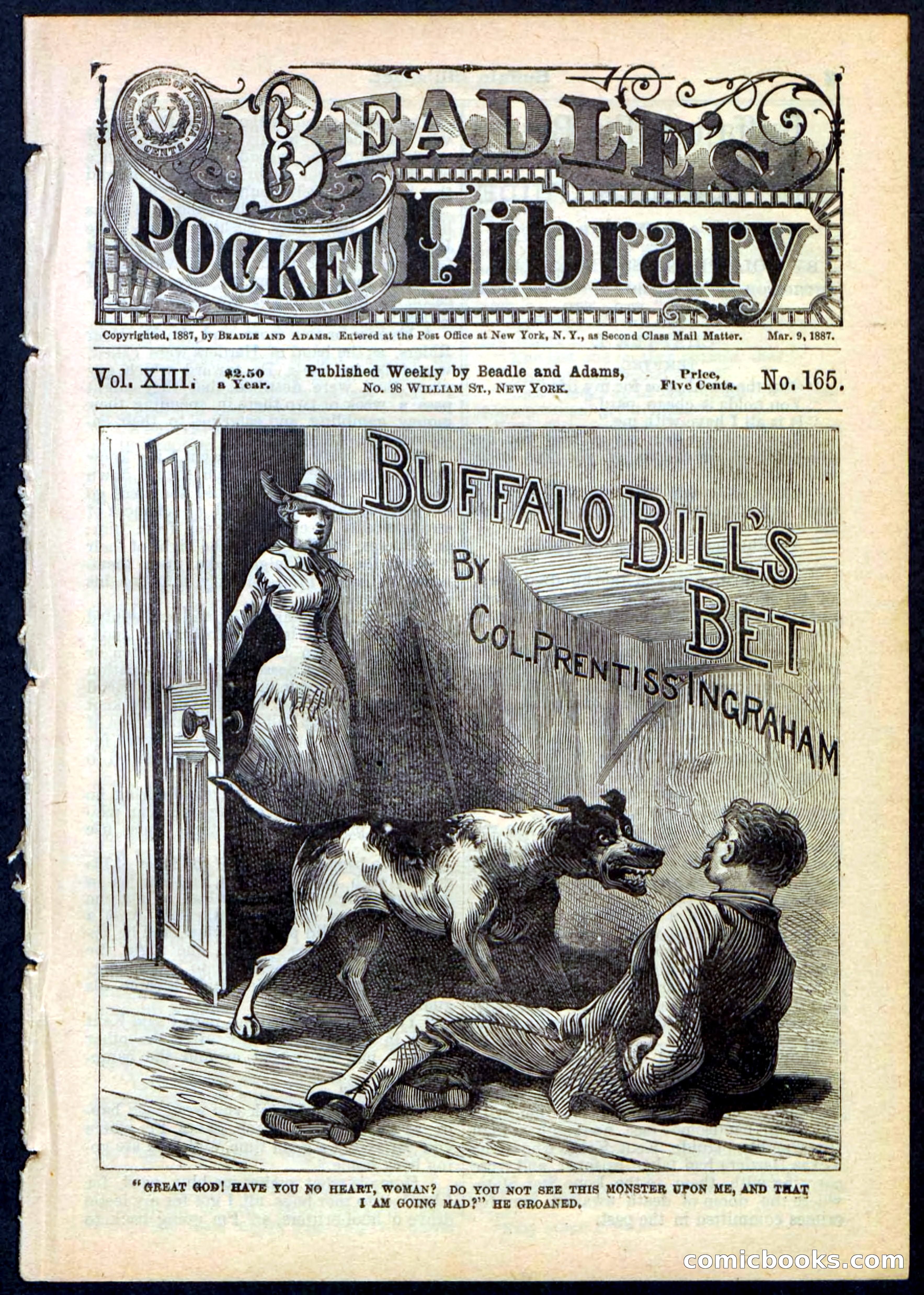 Beadle's Pocket Library No. 165 — page 1 of 32