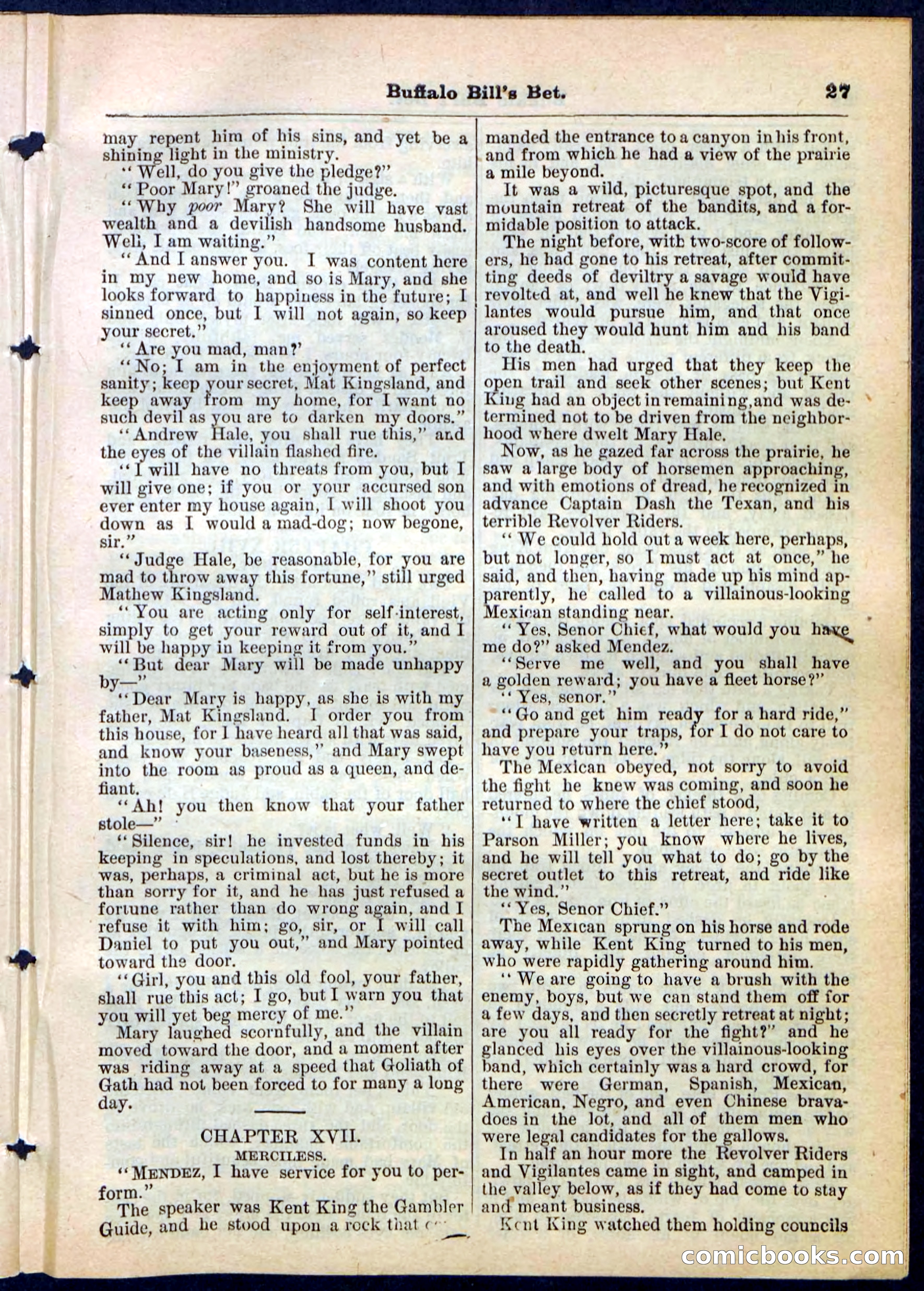 Beadle's Pocket Library No. 165 — page 27 of 32