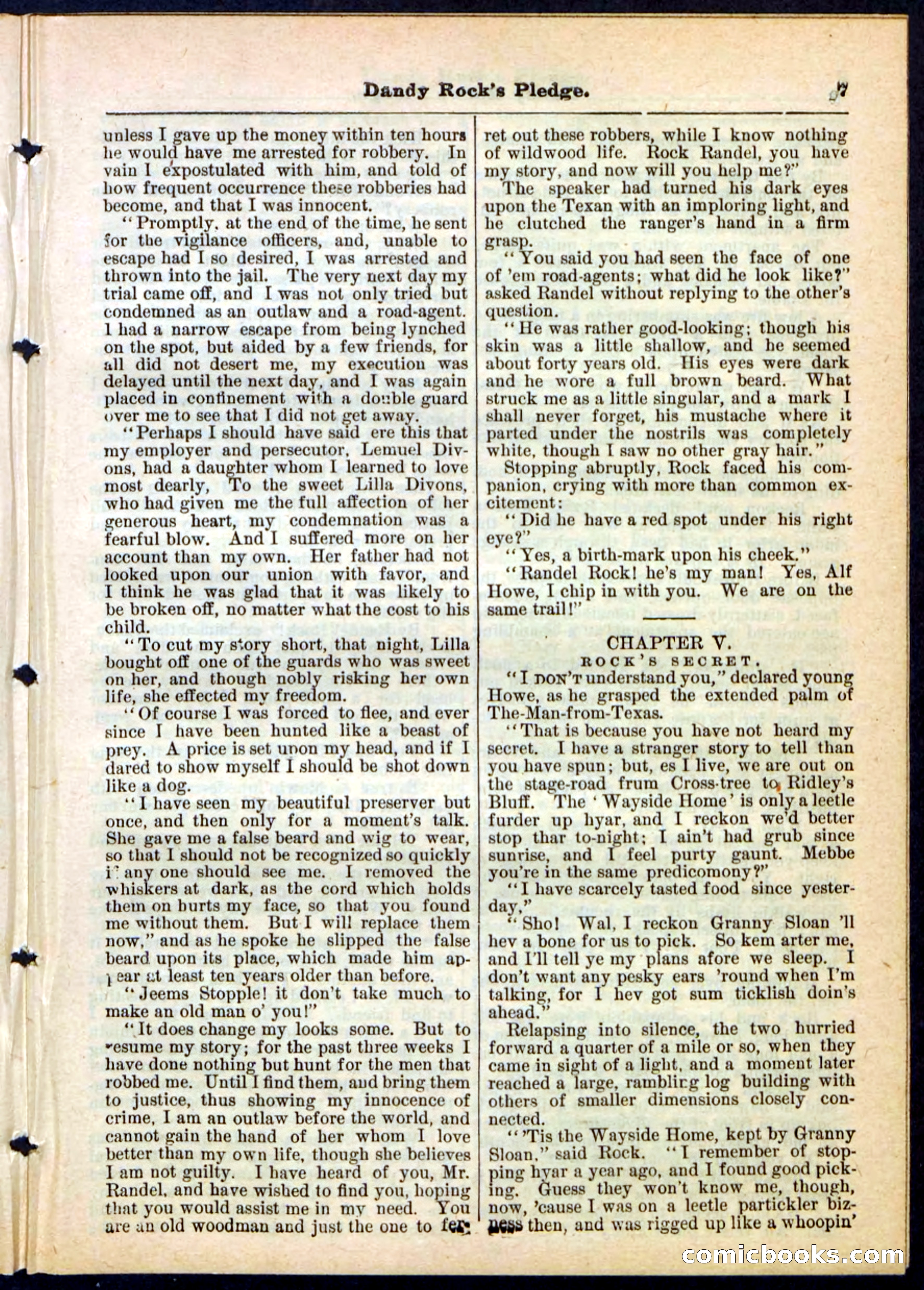 Beadle's Pocket Library No. 167 — page 7 of 32