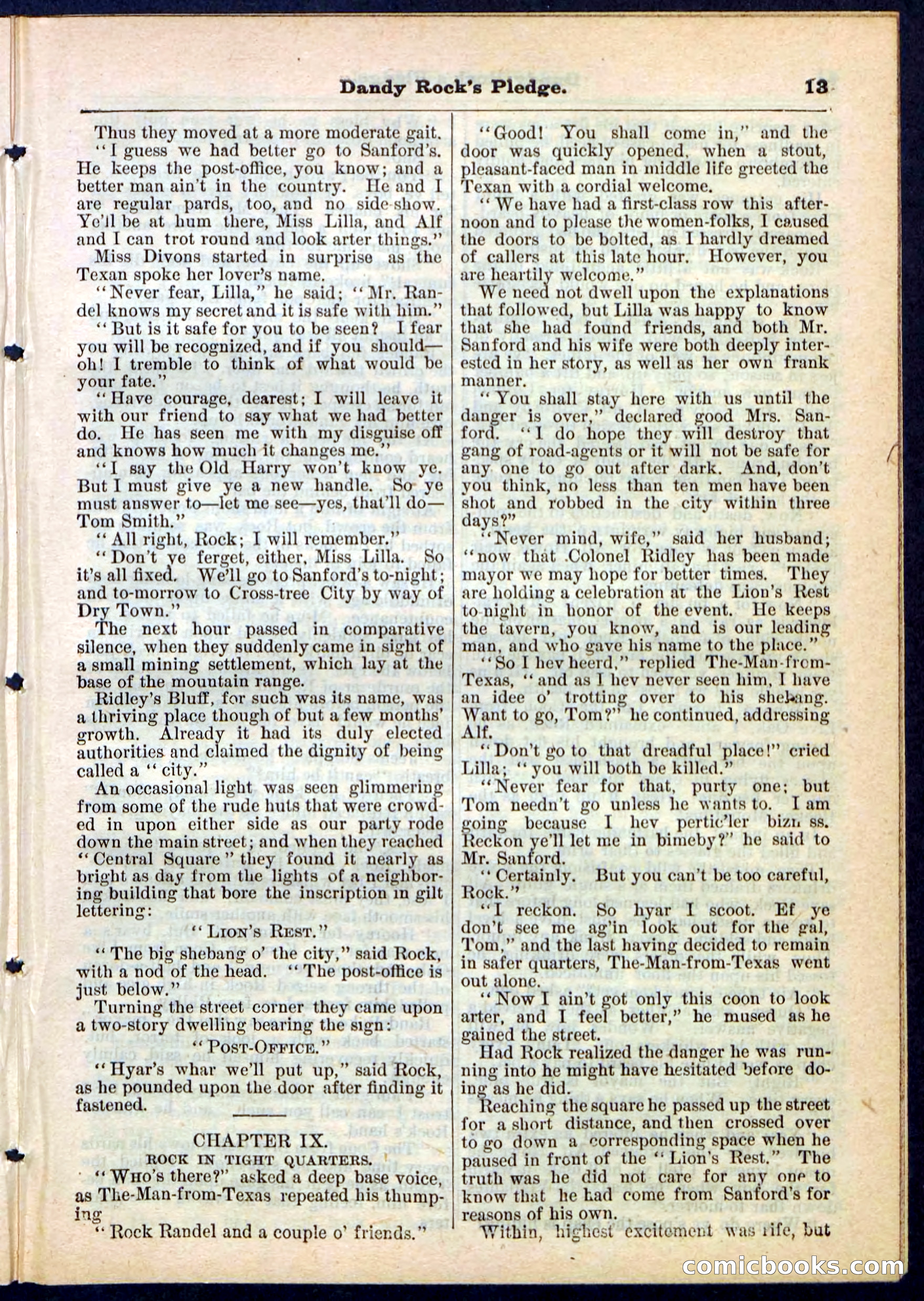 Beadle's Pocket Library No. 167 — page 13 of 32