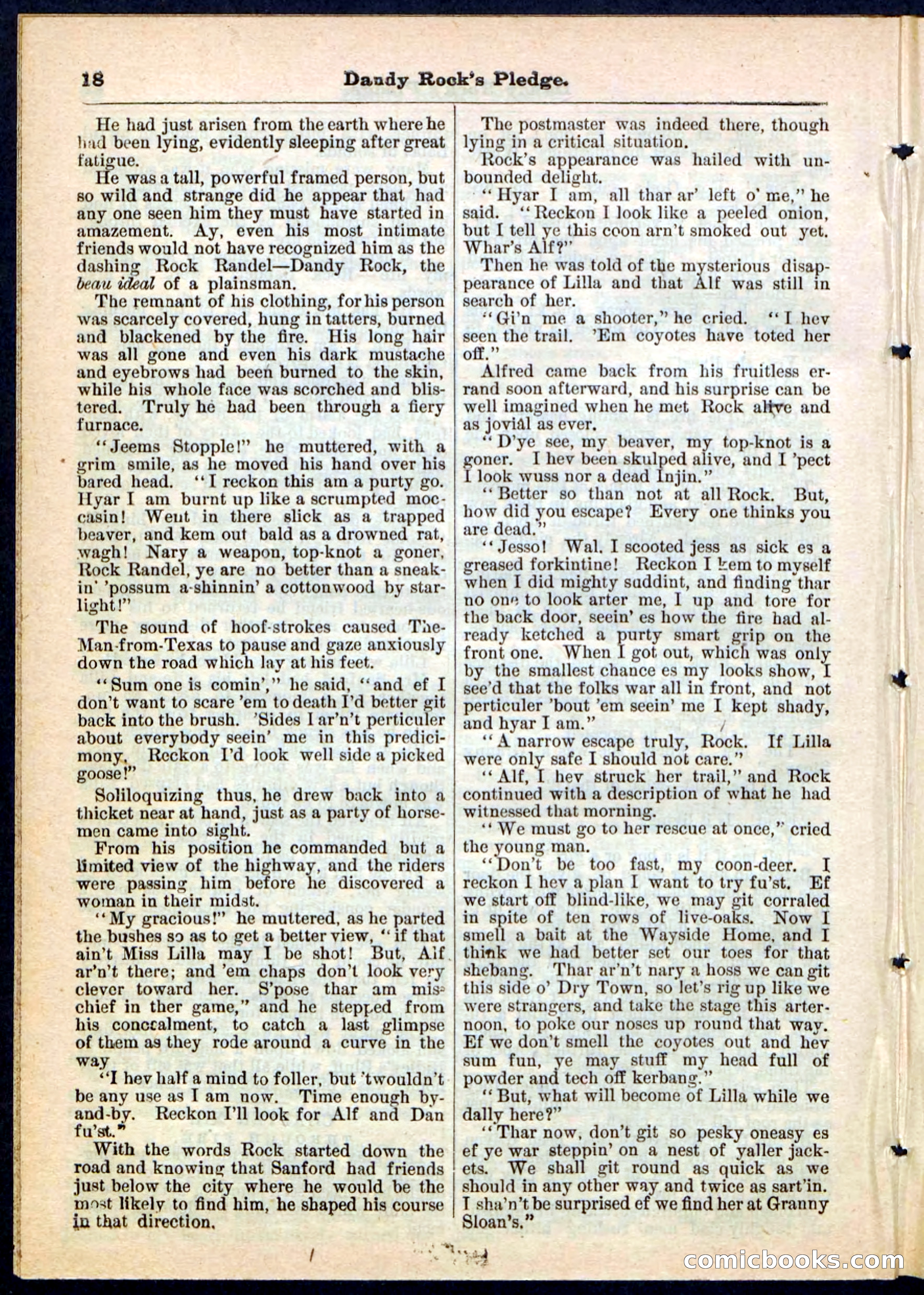Beadle's Pocket Library No. 167 — page 18 of 32