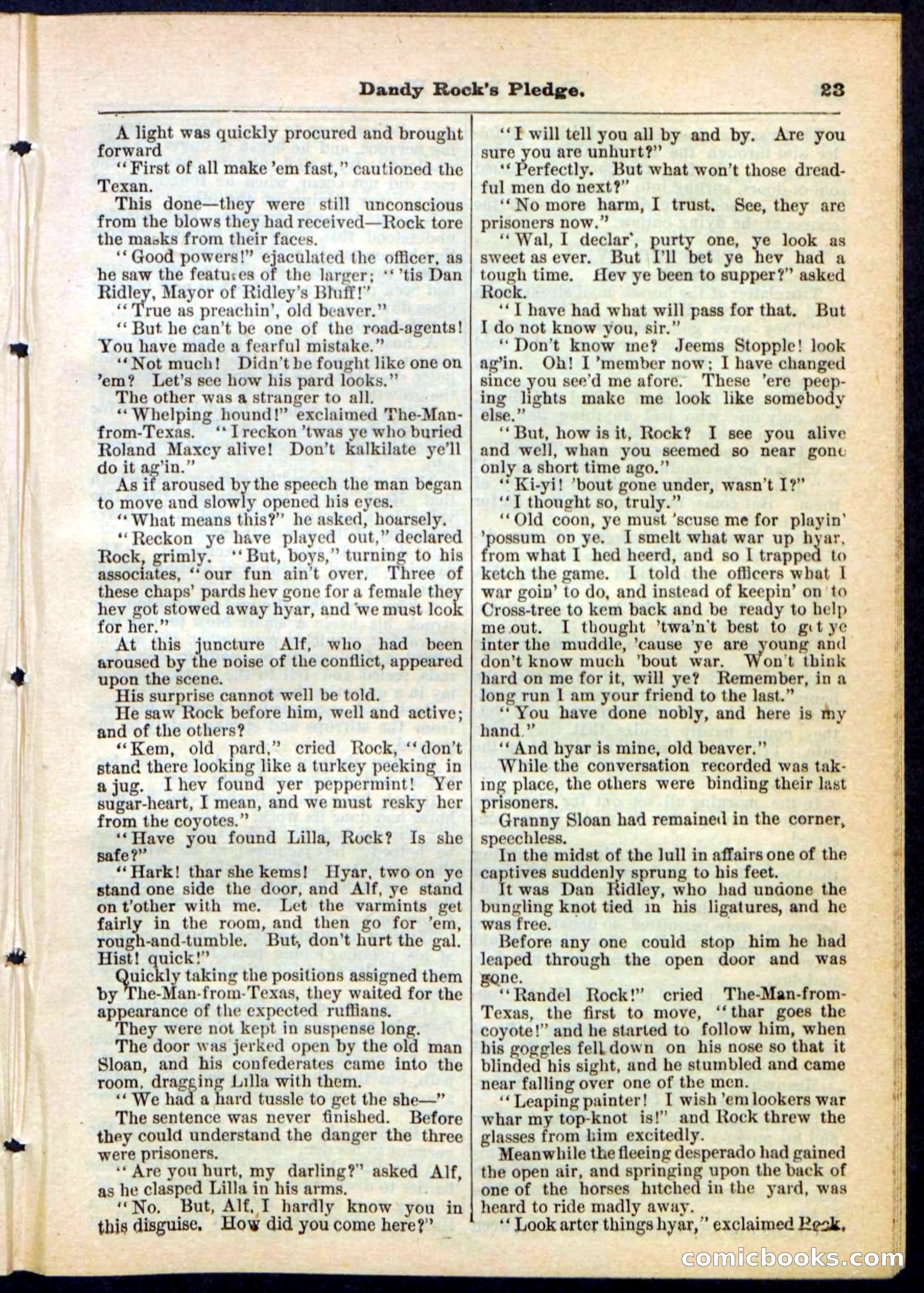 Beadle's Pocket Library No. 167 — page 23 of 32
