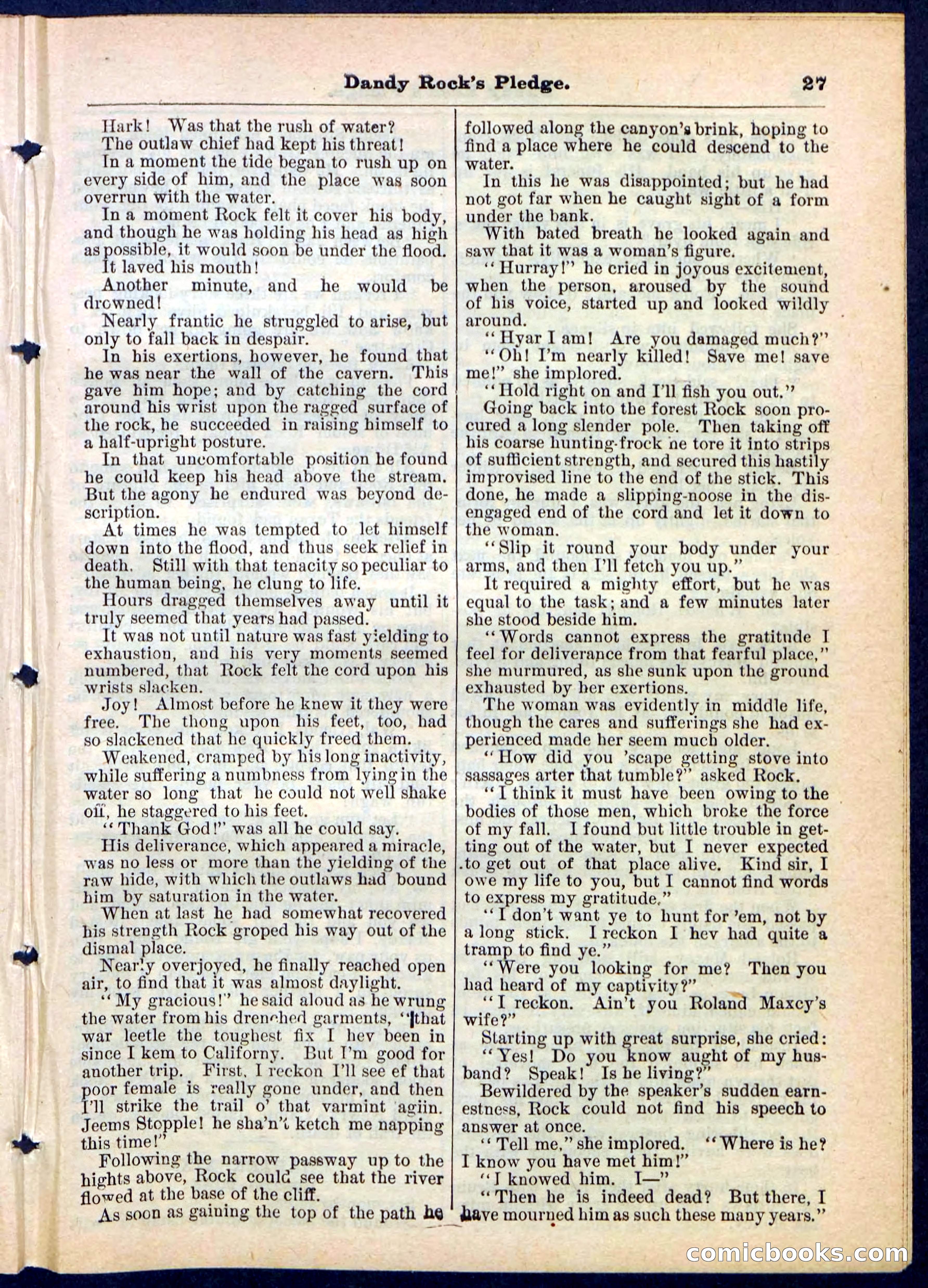 Beadle's Pocket Library No. 167 — page 27 of 32