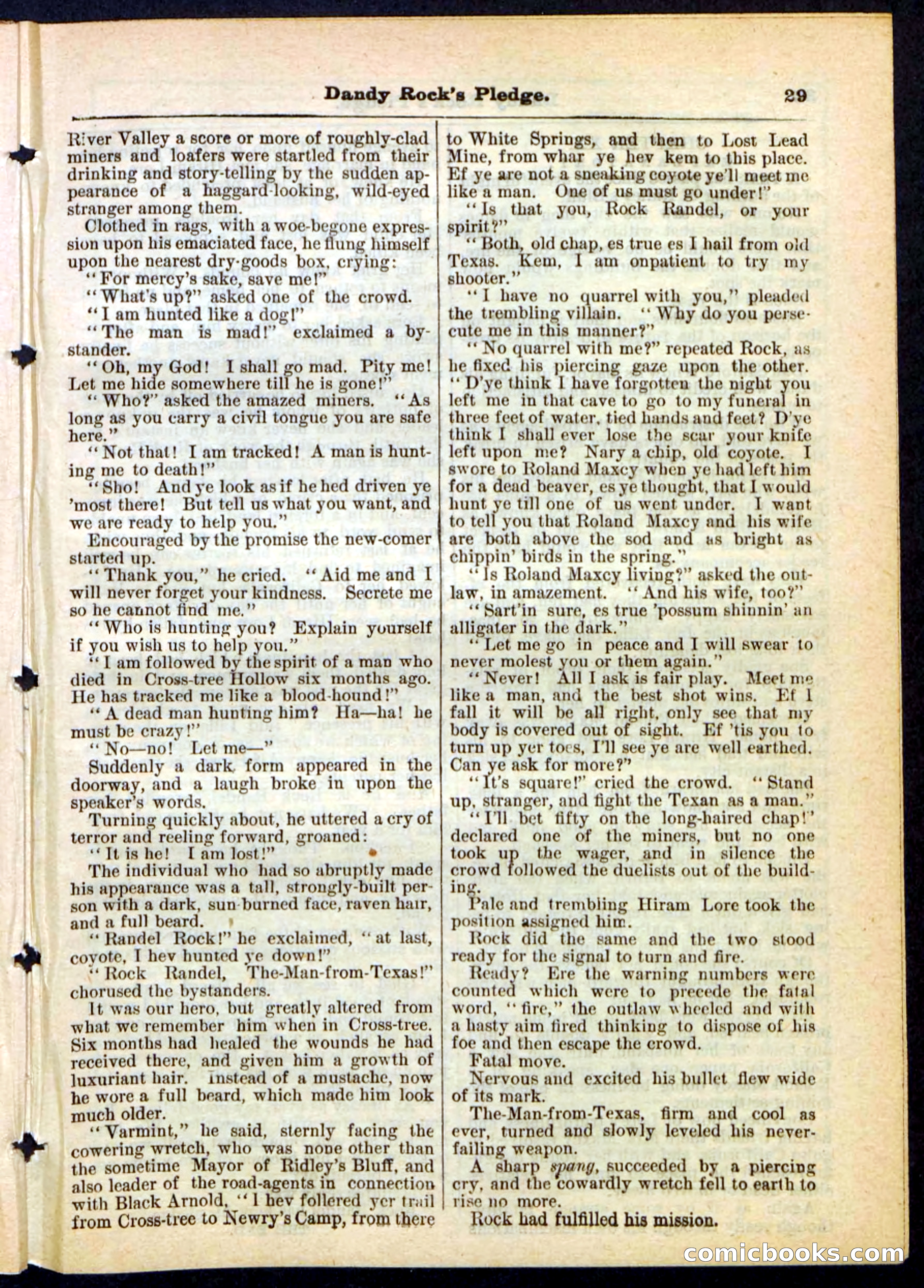 Beadle's Pocket Library No. 167 — page 29 of 32