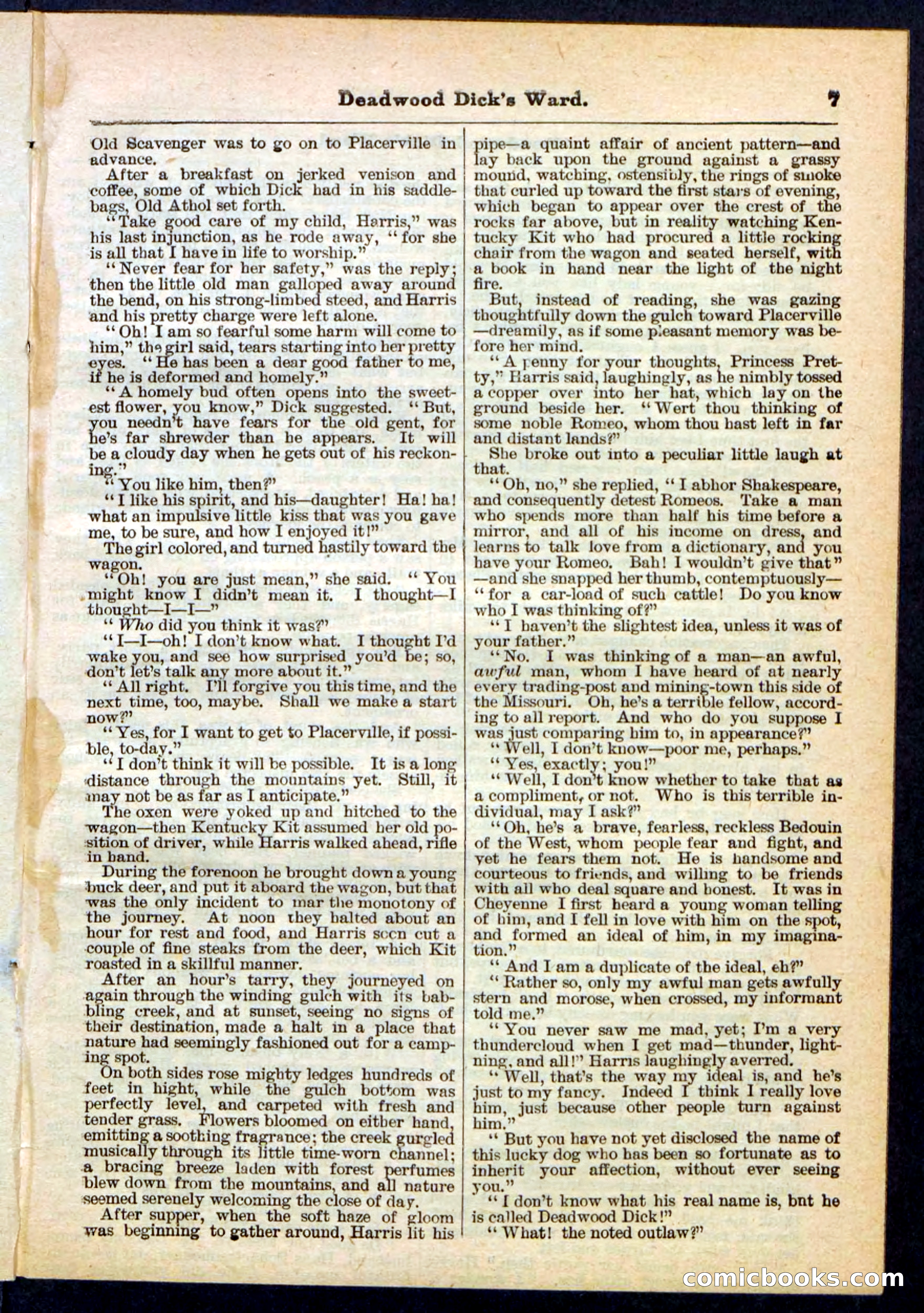Beadle's Pocket Library No. 168 — page 7 of 32