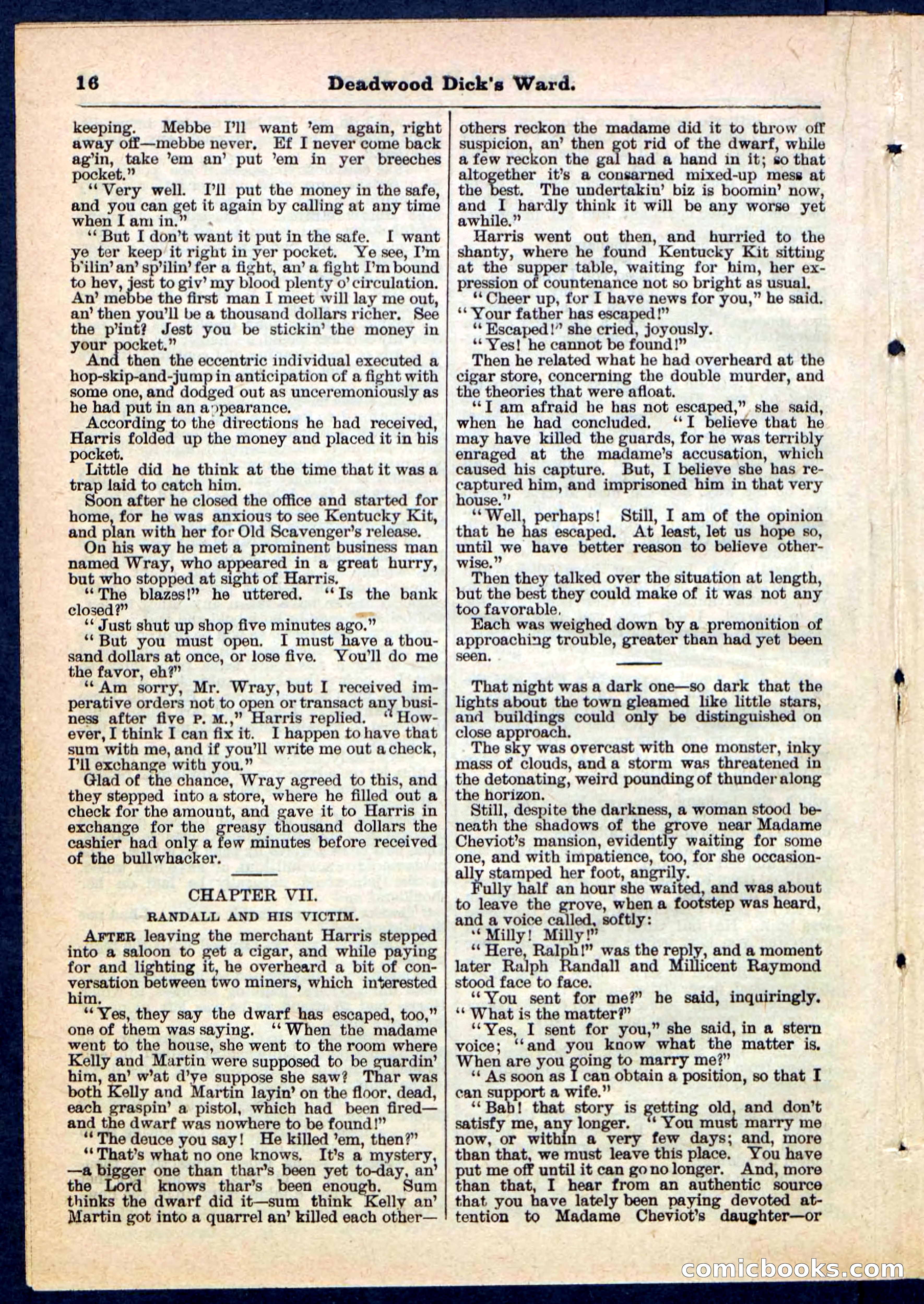 Beadle's Pocket Library No. 168 — page 16 of 32