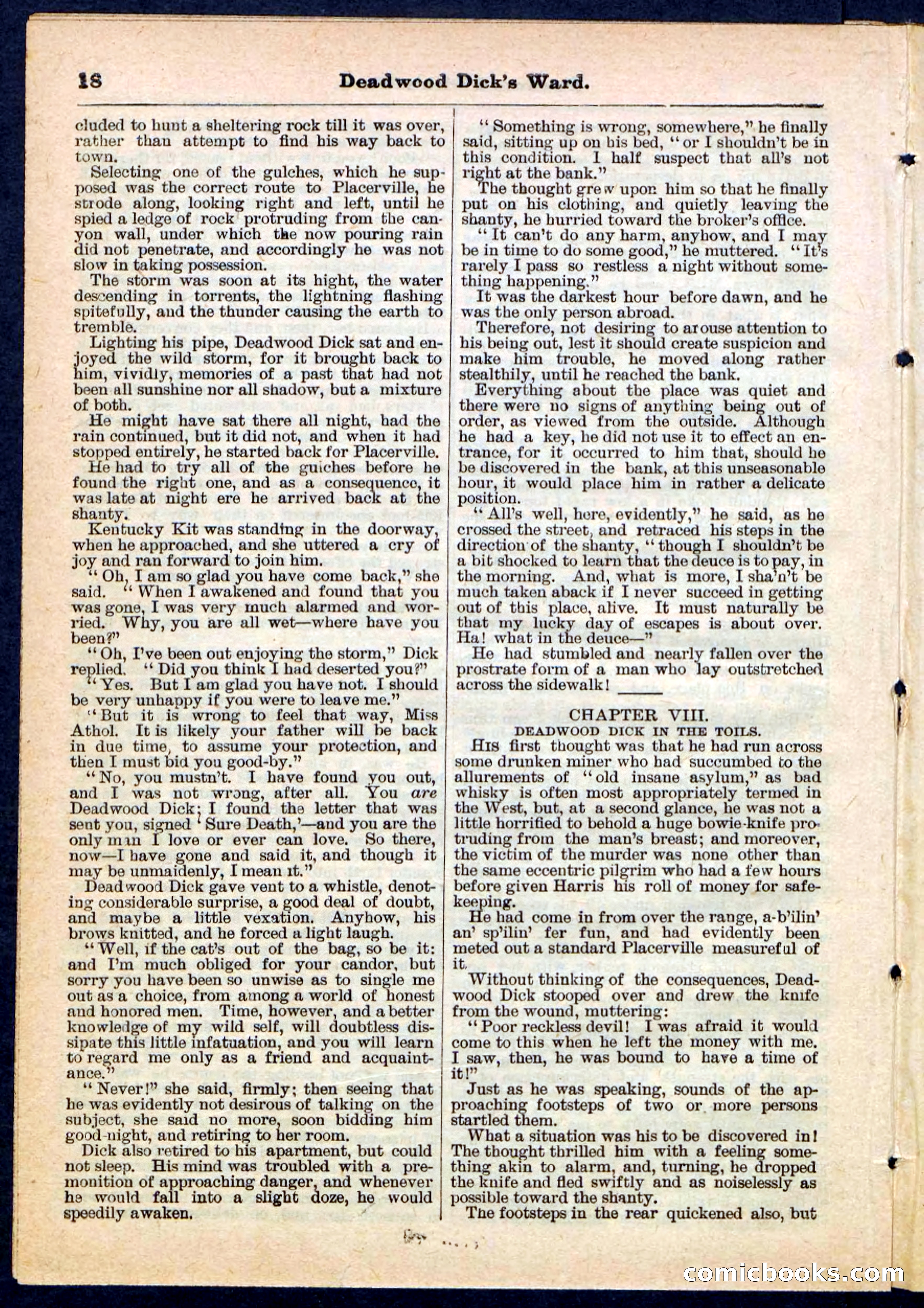 Beadle's Pocket Library No. 168 — page 18 of 32