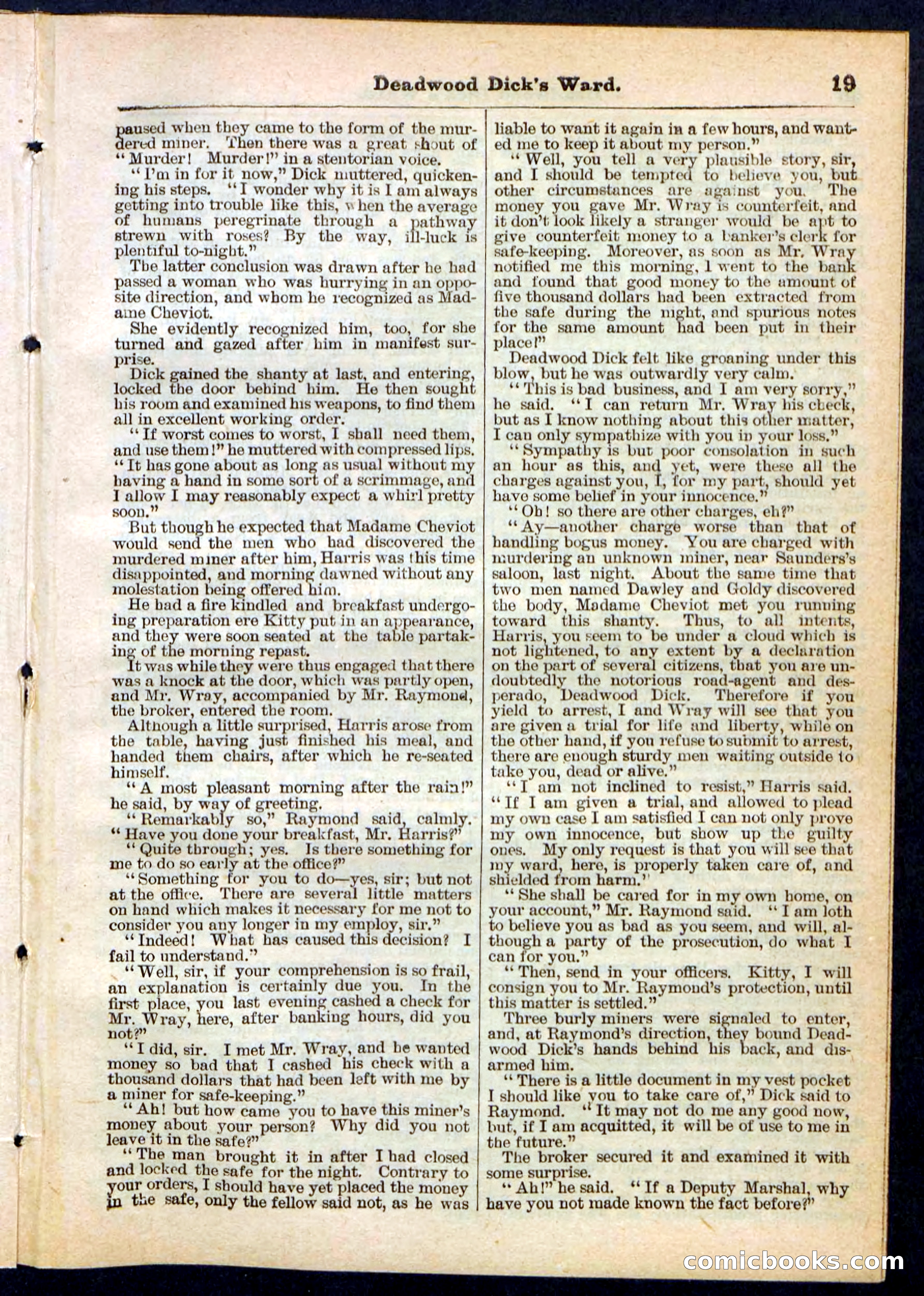 Beadle's Pocket Library No. 168 — page 19 of 32
