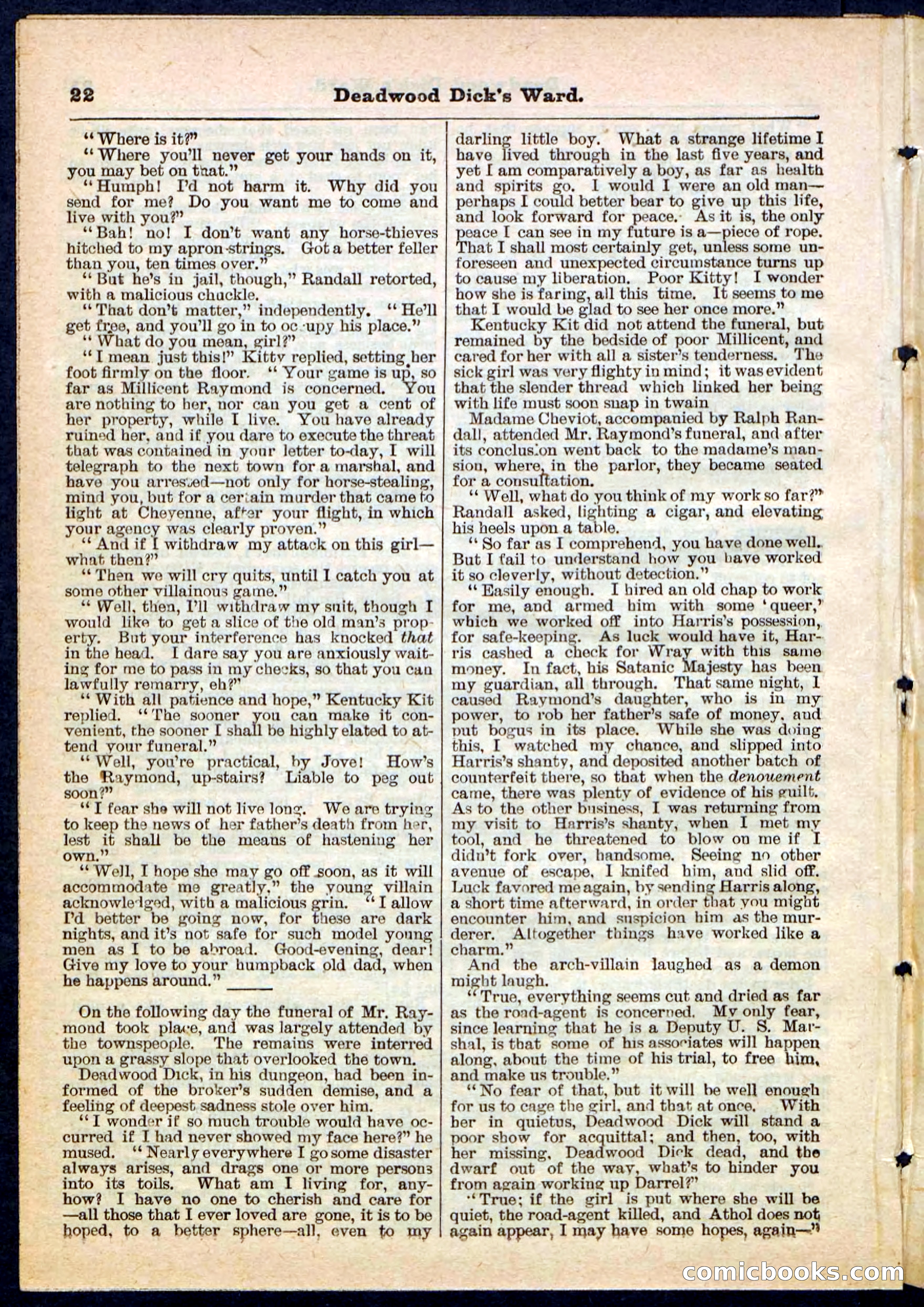 Beadle's Pocket Library No. 168 — page 22 of 32