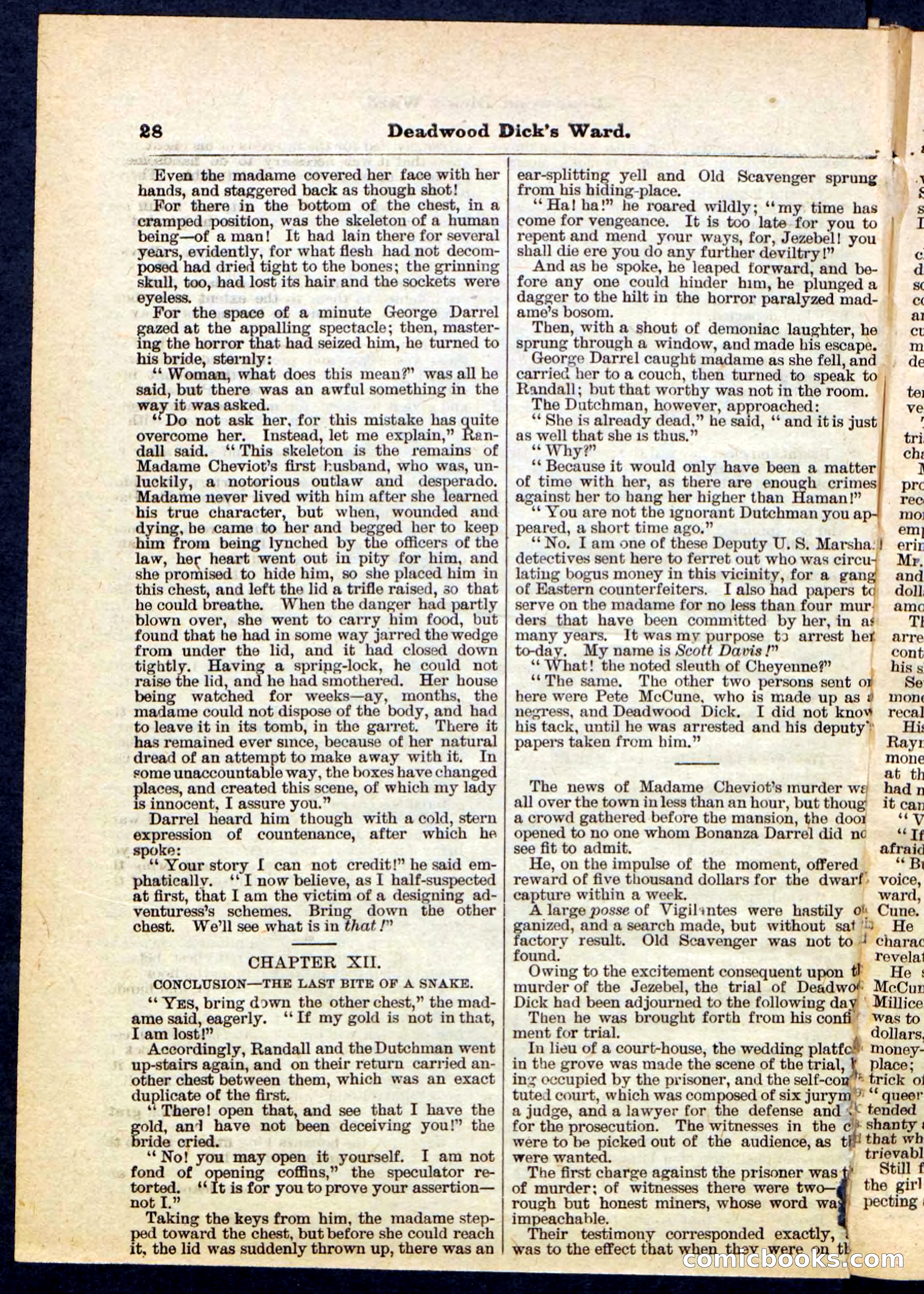 Beadle's Pocket Library No. 168 — page 28 of 32