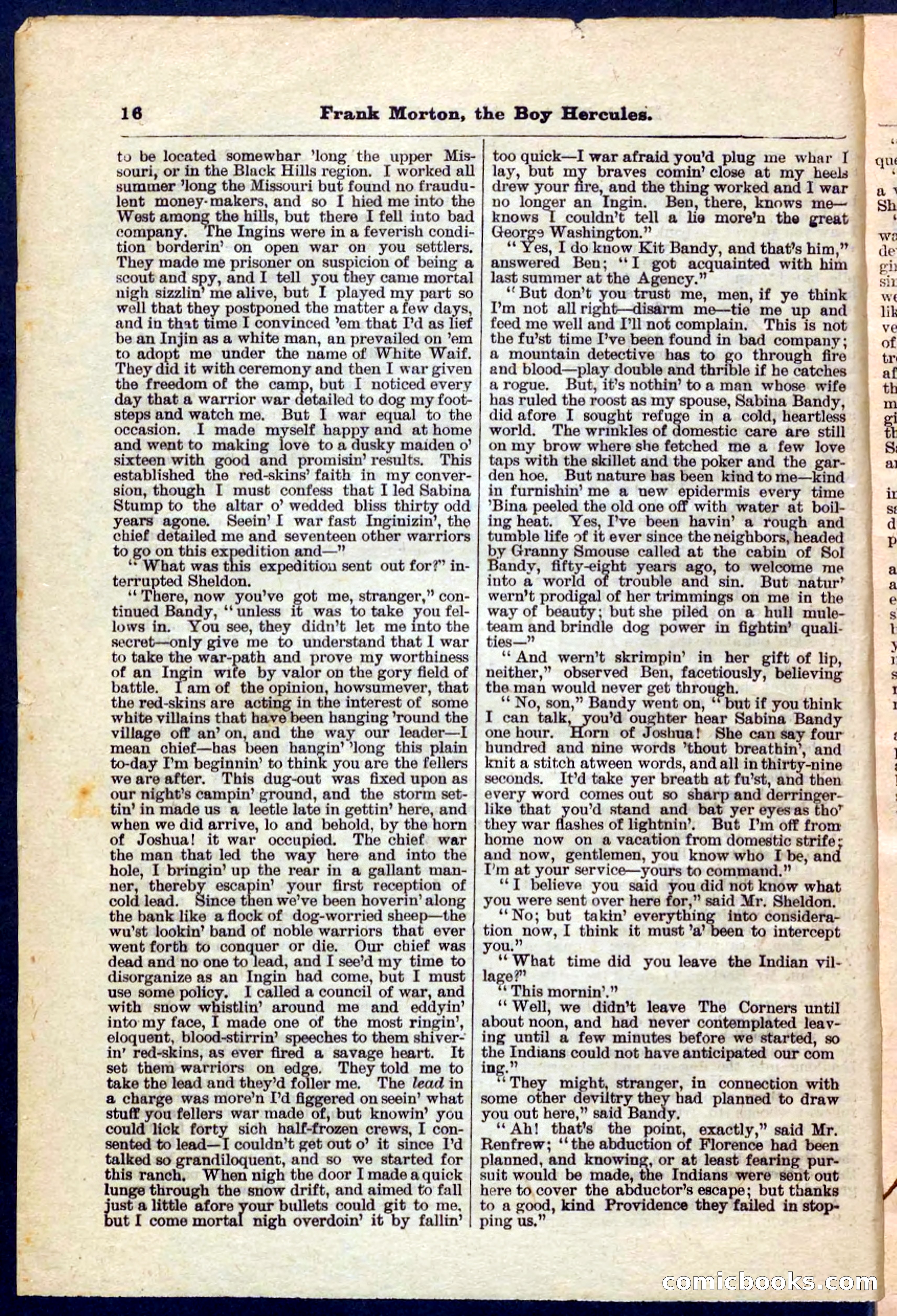 Beadle's Pocket Library No. 171 — page 16 of 32