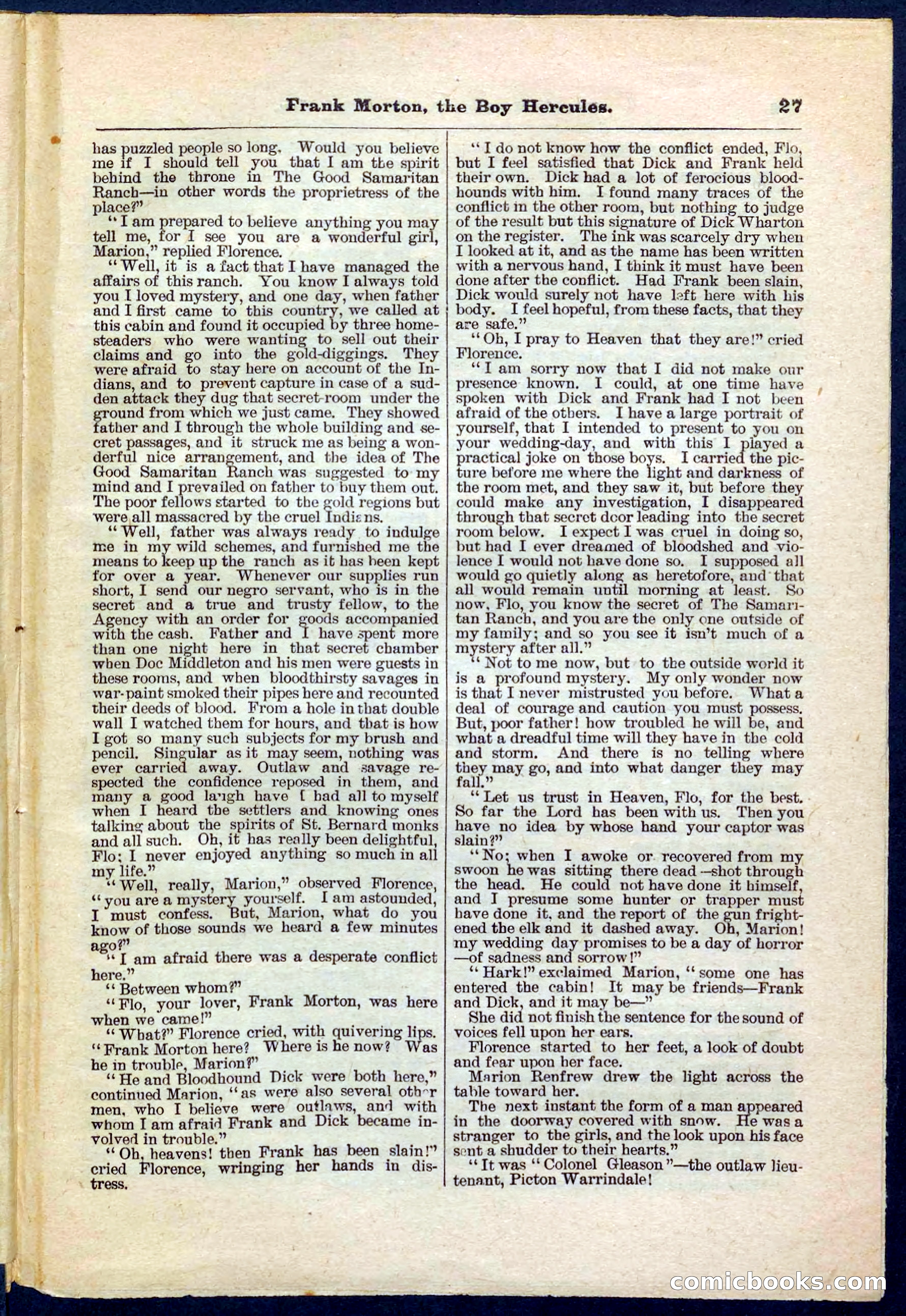 Beadle's Pocket Library No. 171 — page 27 of 32