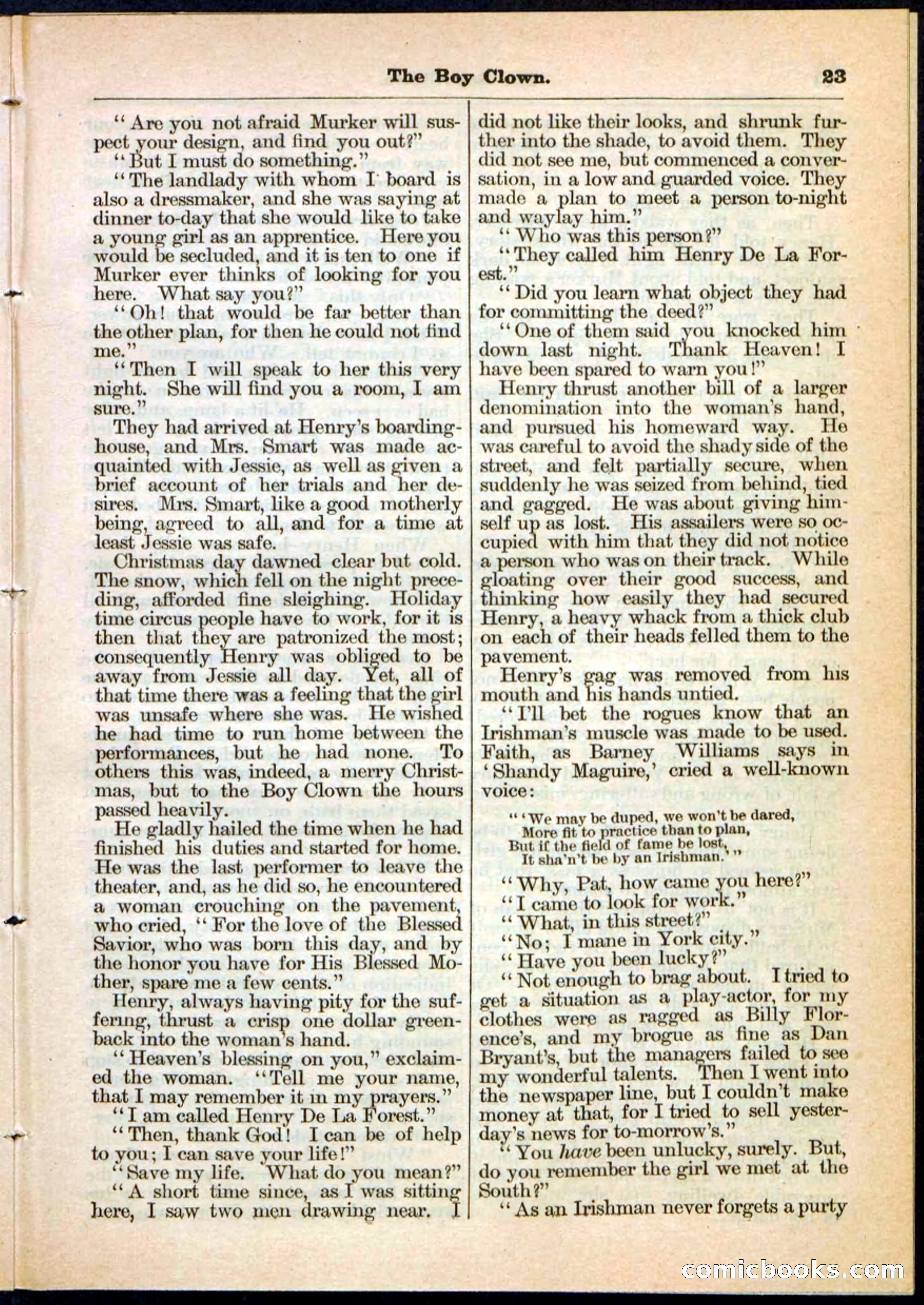 Beadle's Pocket Library, No. 21 — page 23 of 32