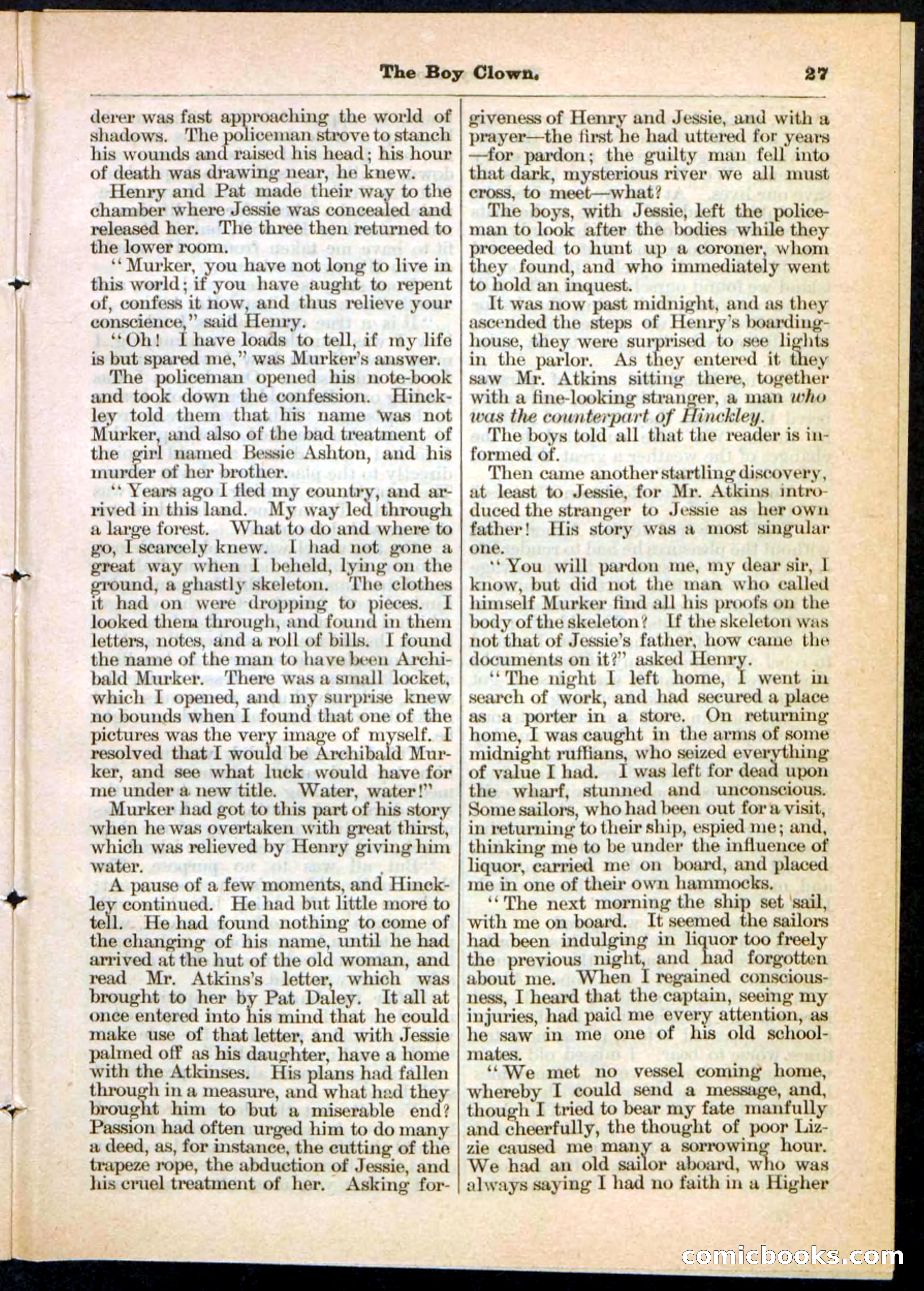 Beadle's Pocket Library, No. 21 — page 27 of 32