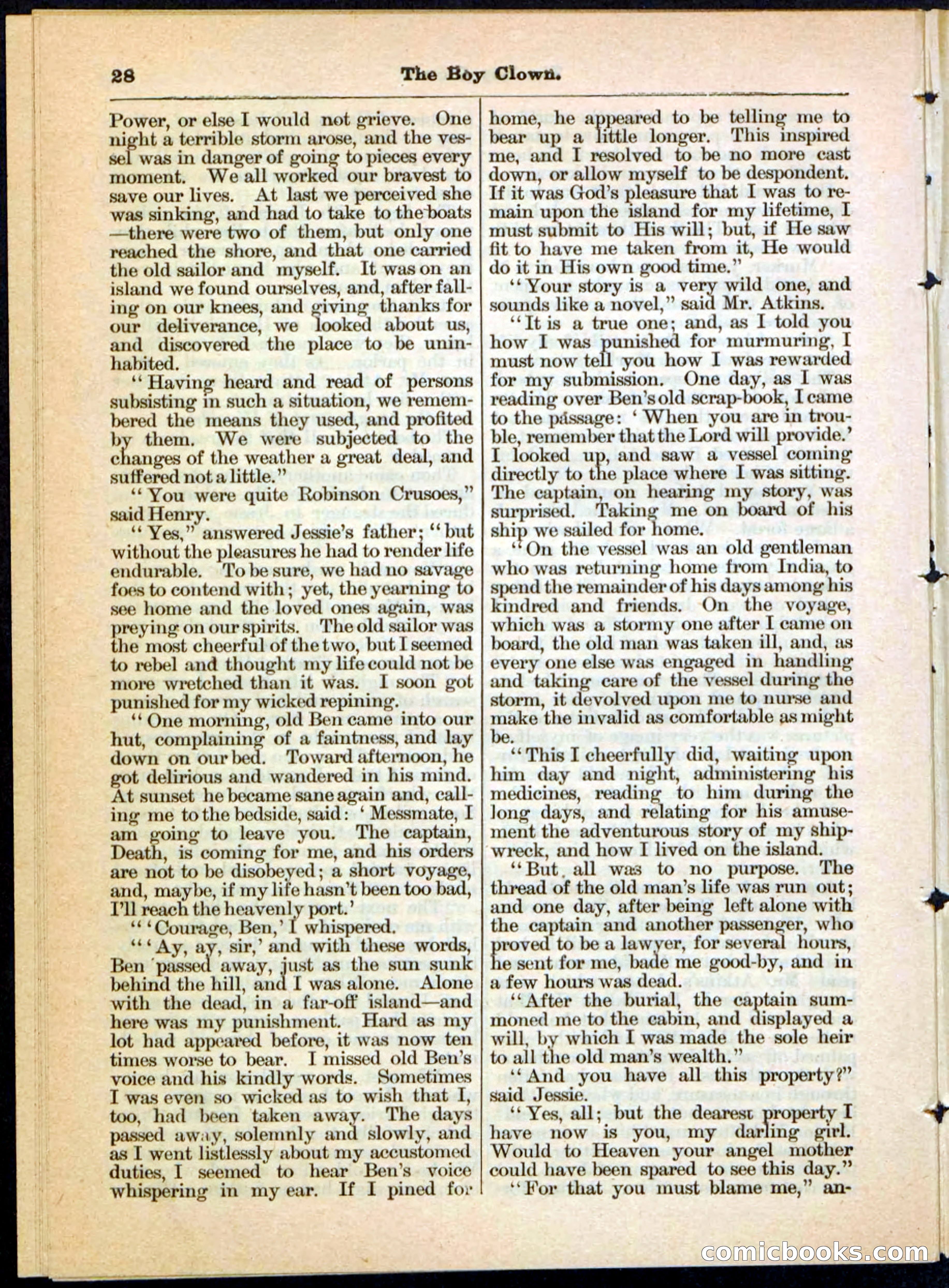Beadle's Pocket Library, No. 21 — page 28 of 32