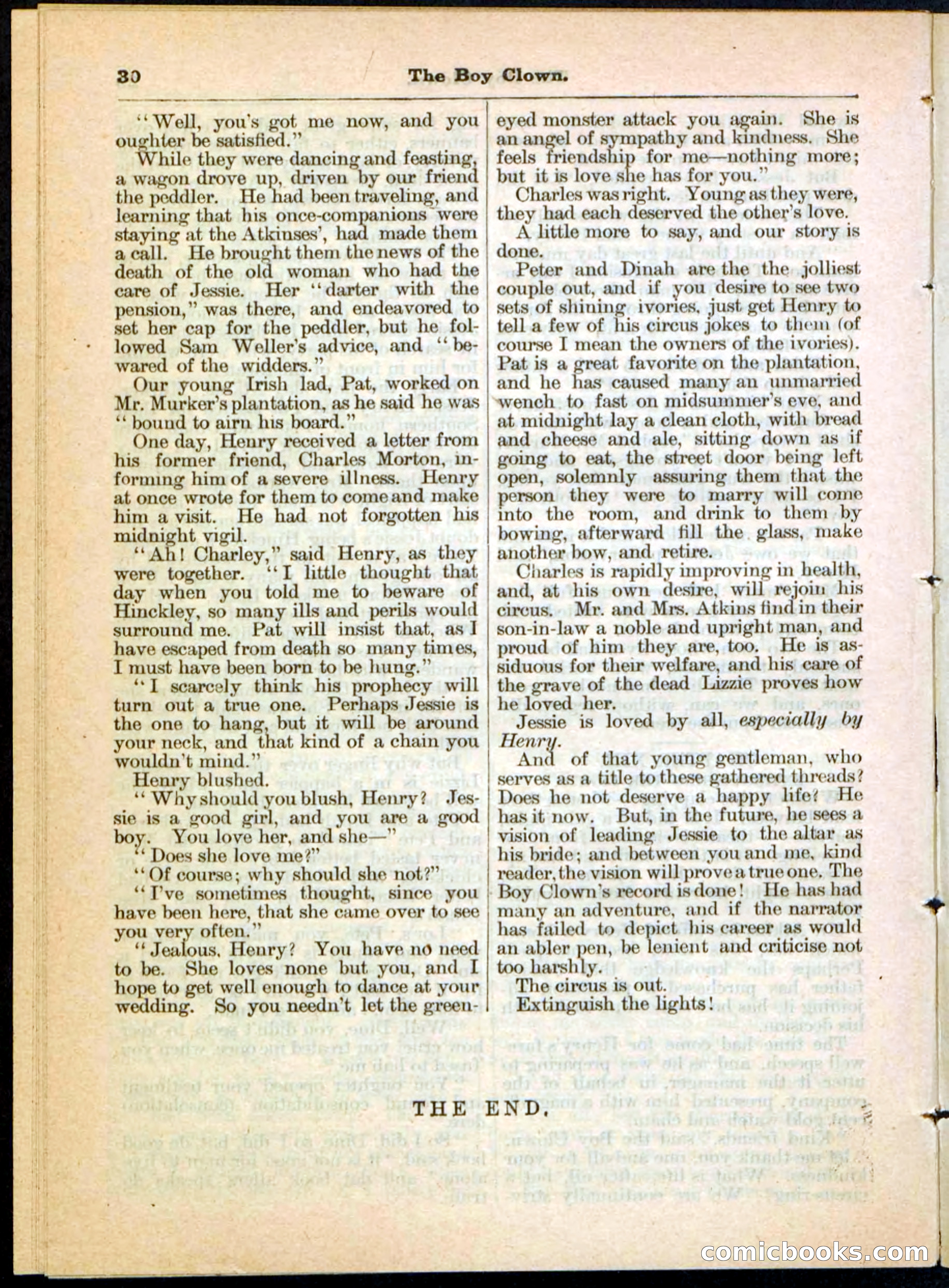 Beadle's Pocket Library, No. 21 — page 30 of 32