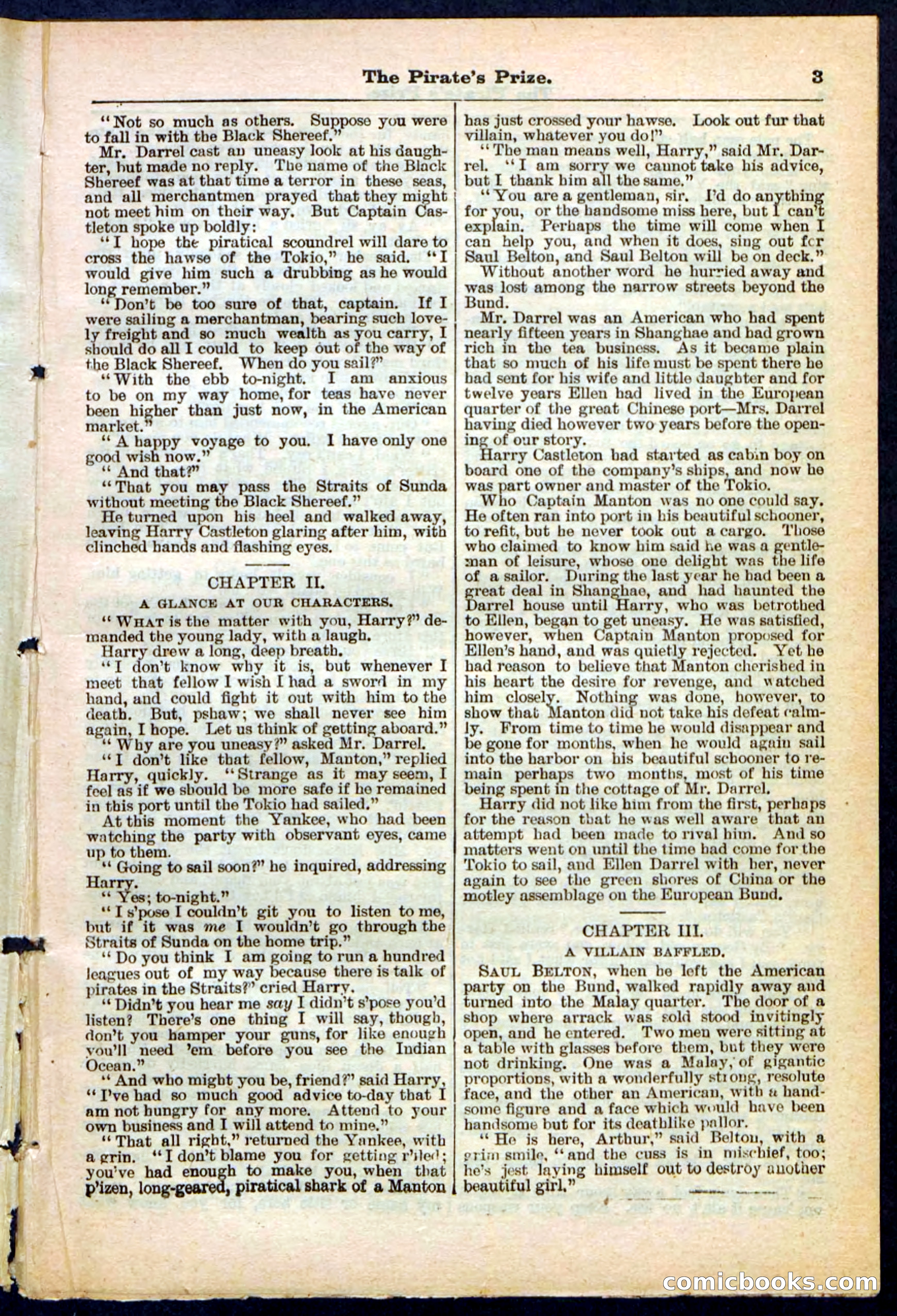 Beadle's Pocket Library No. 213: The Pirate's Prize — page 3 of 32