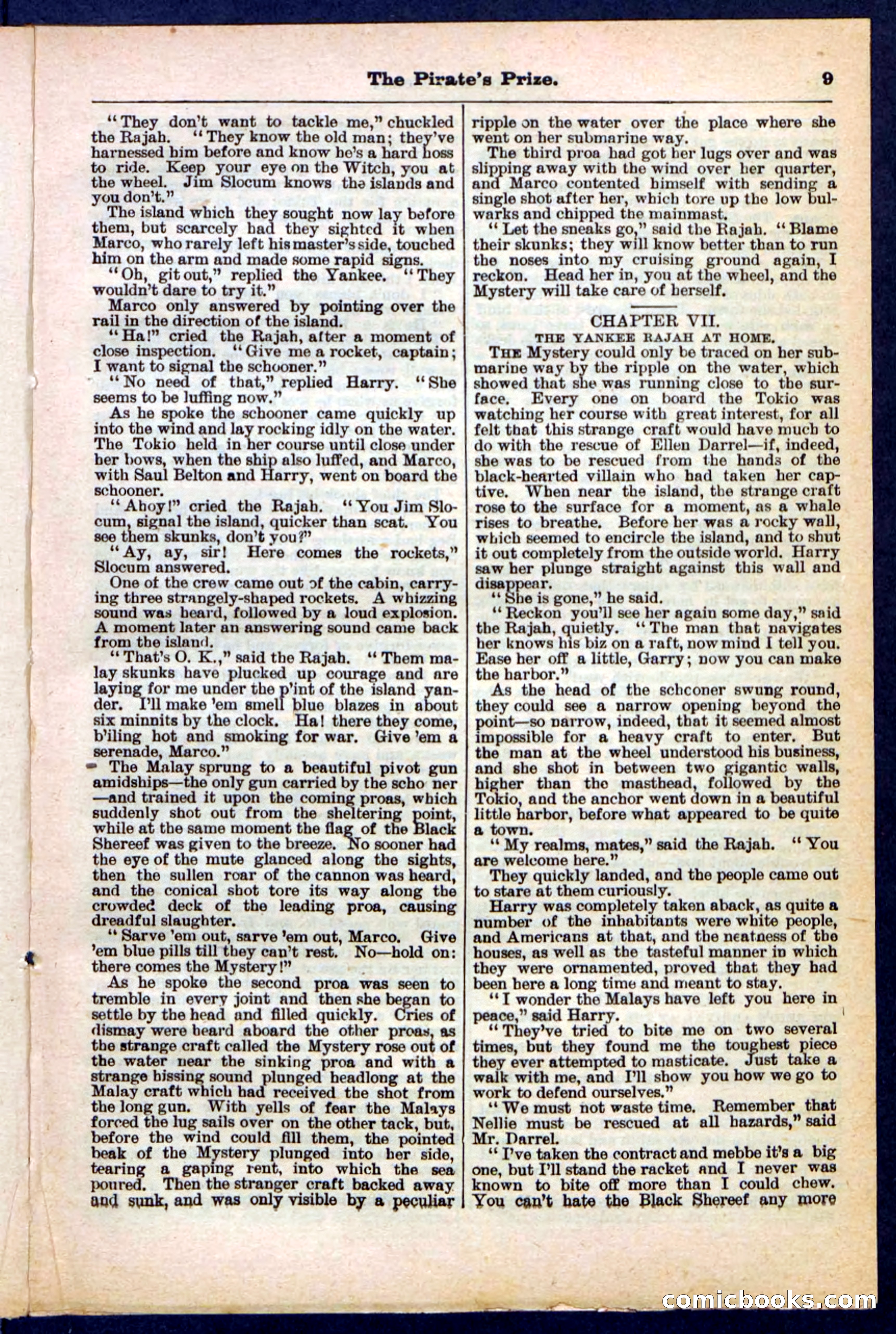Beadle's Pocket Library No. 213: The Pirate's Prize — page 9 of 32