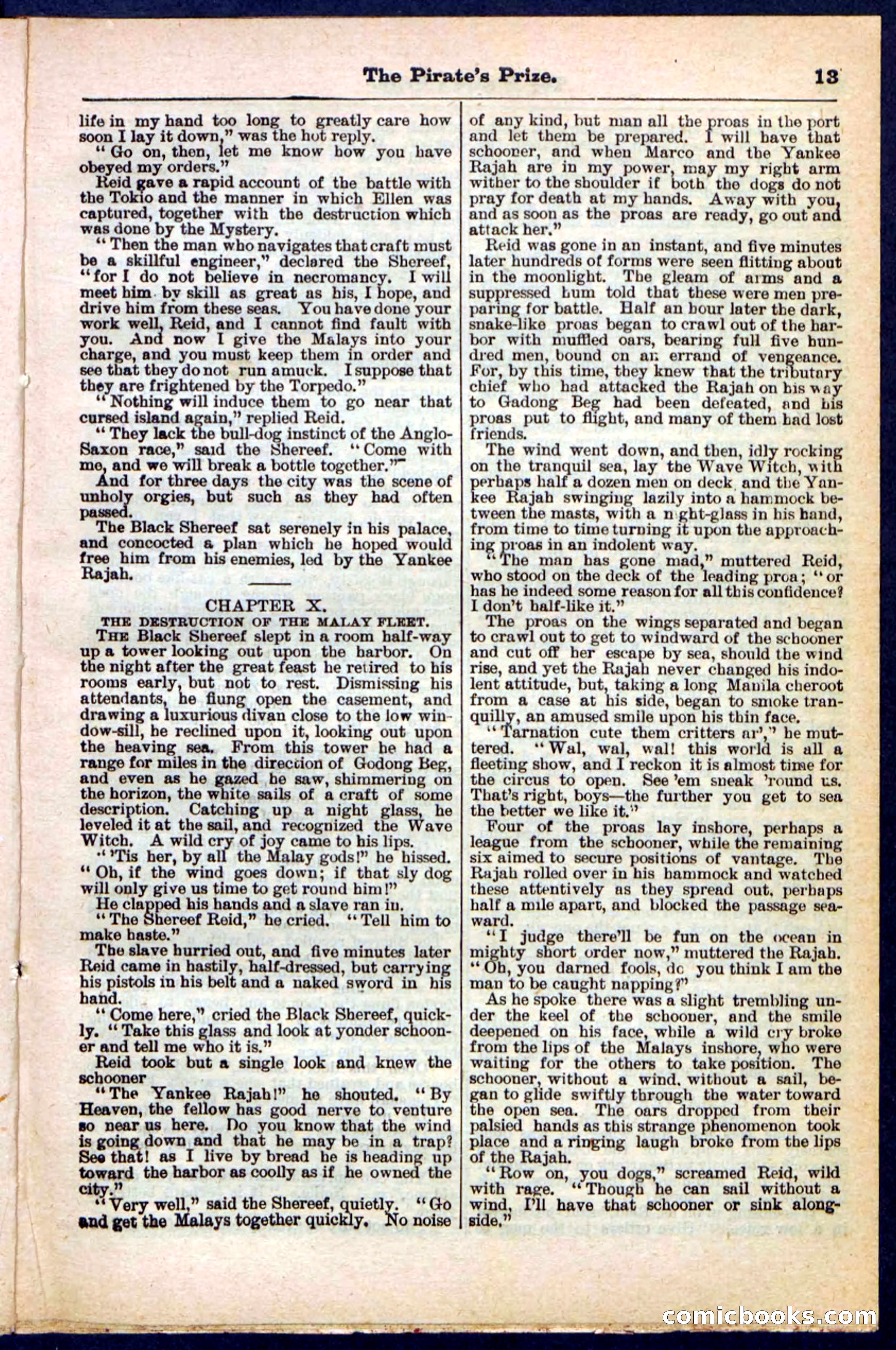 Beadle's Pocket Library No. 213: The Pirate's Prize — page 13 of 32