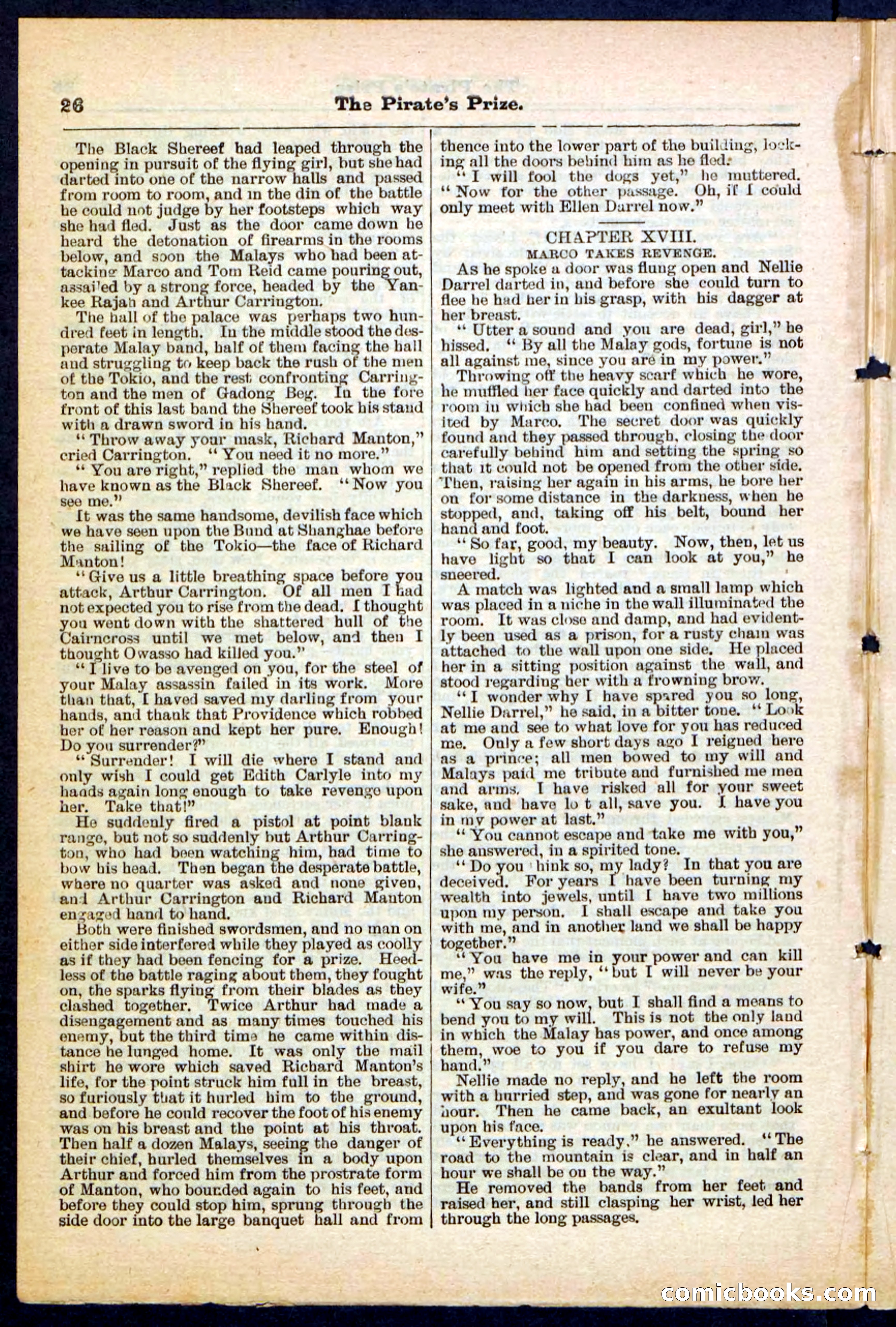 Beadle's Pocket Library No. 213: The Pirate's Prize — page 26 of 32