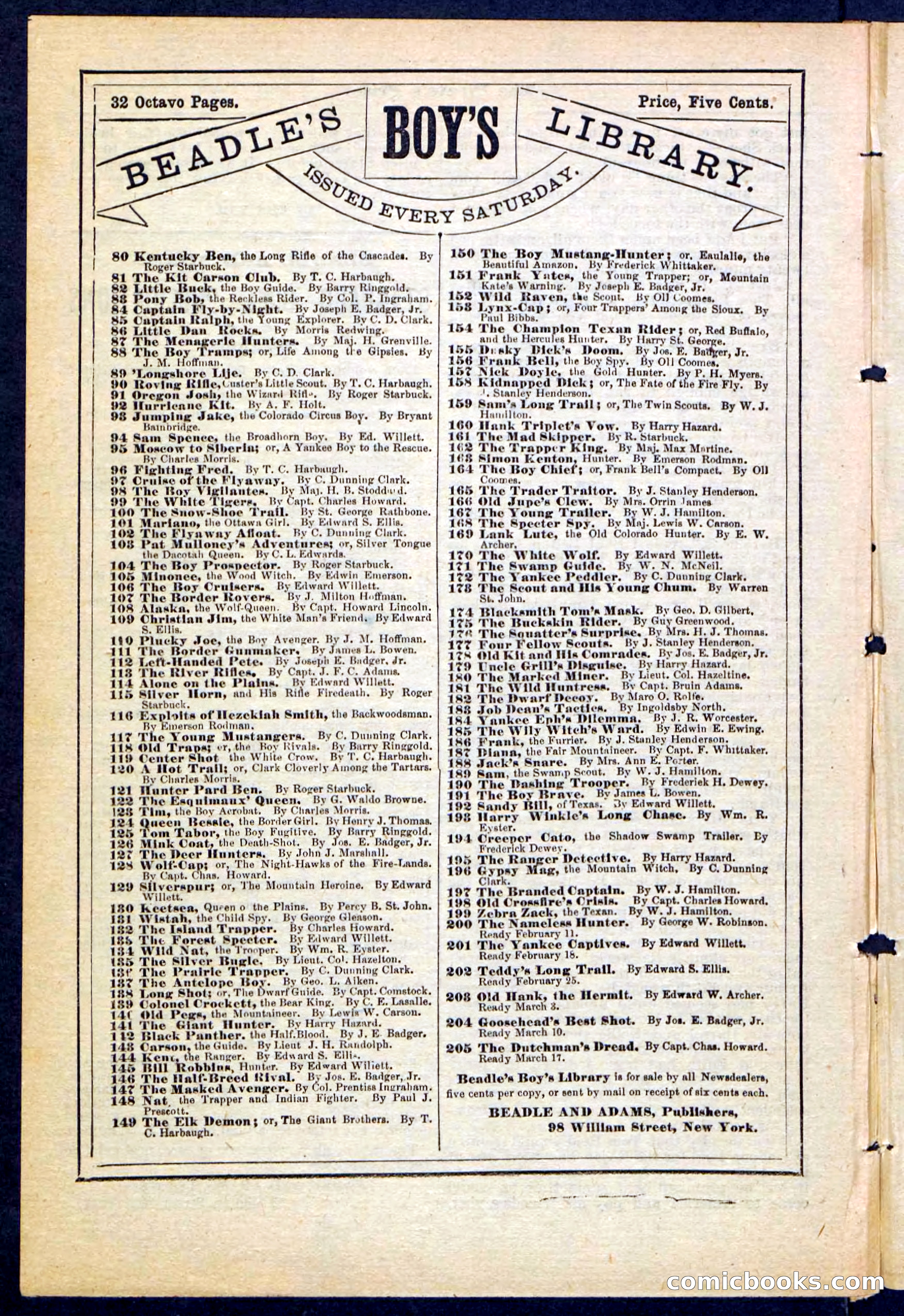 Beadle's Pocket Library No. 213: The Pirate's Prize — page 30 of 32