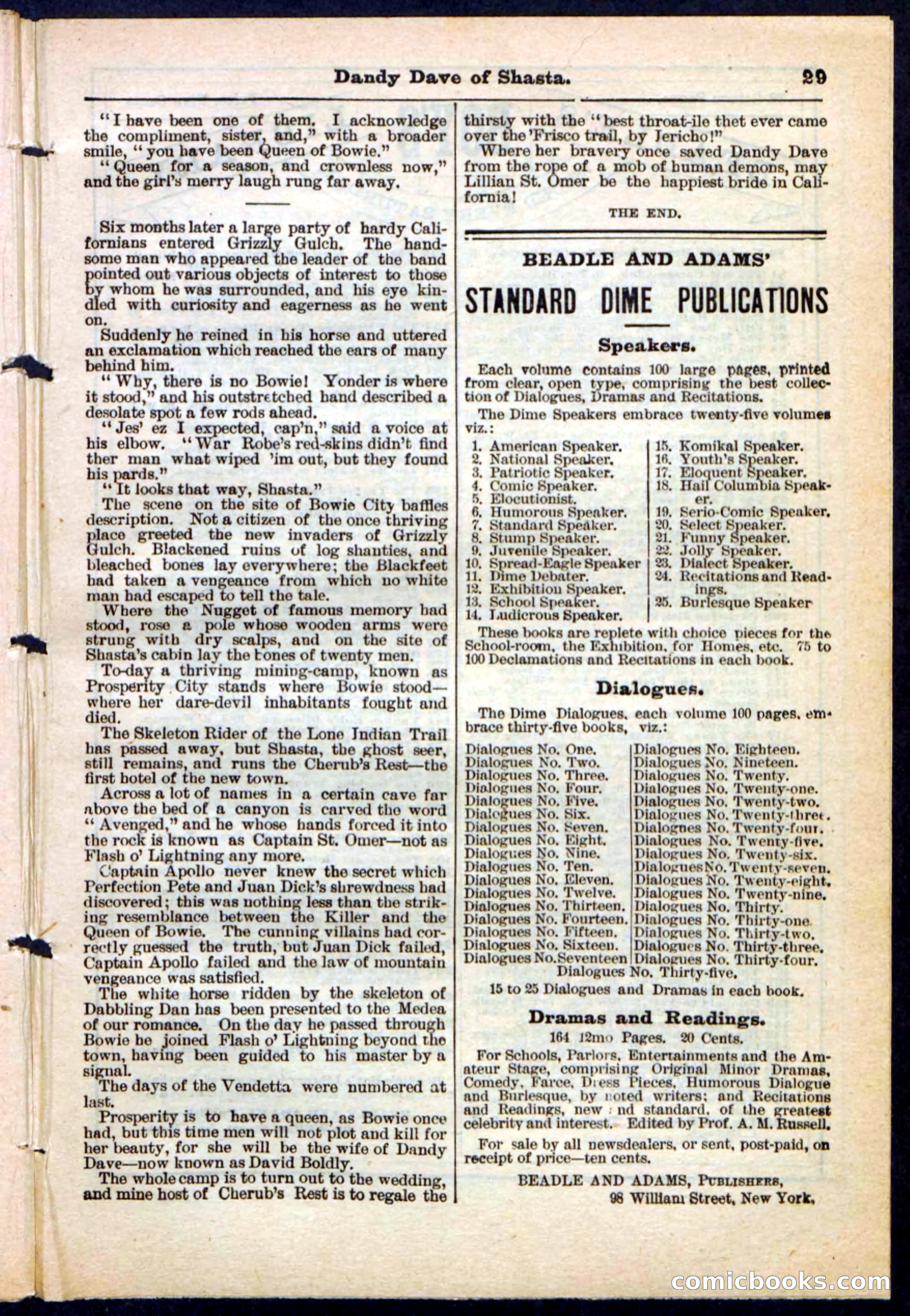 Beadle's Pocket Library No. 214 — page 29 of 32