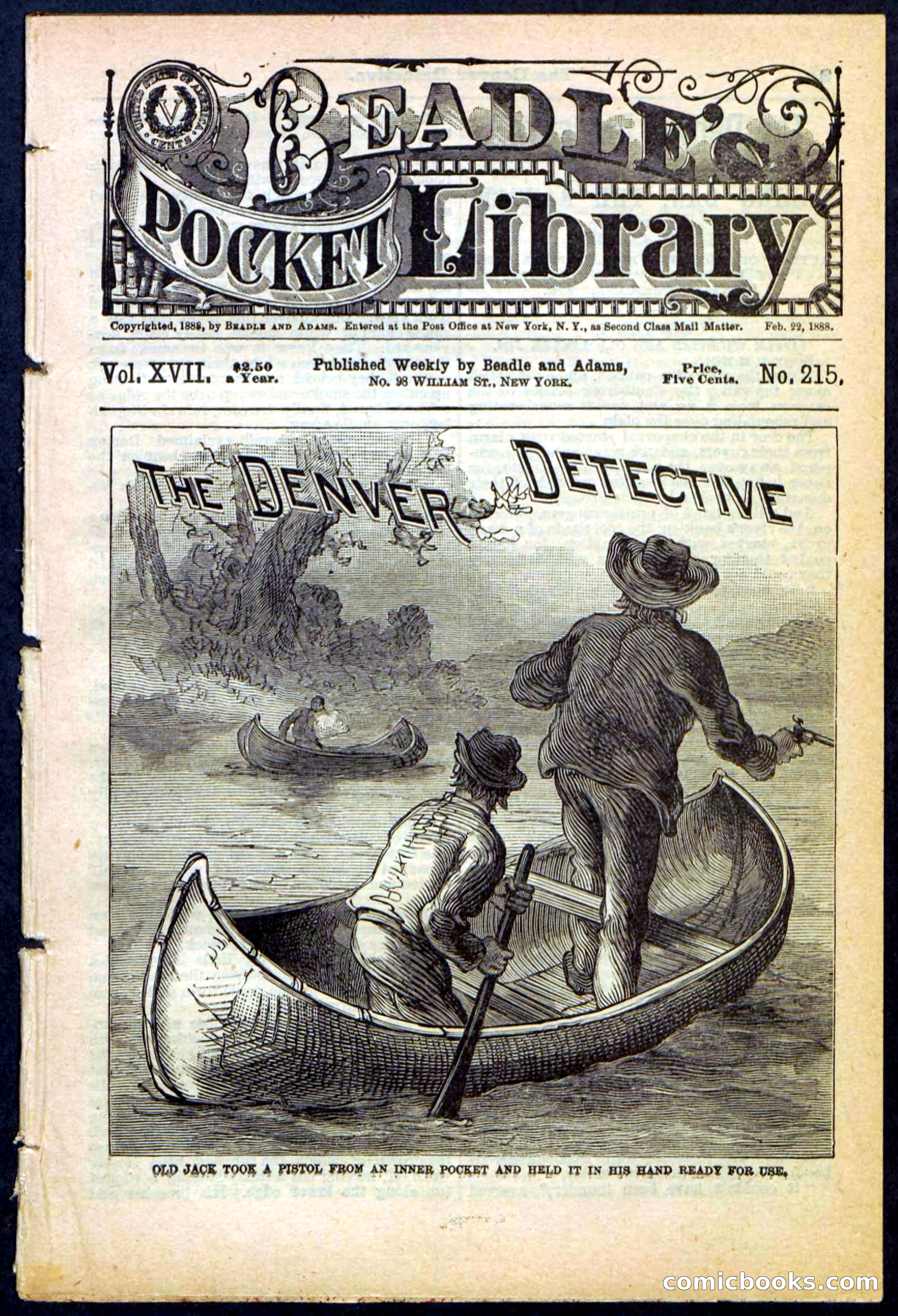 Beadle's Pocket Library No. 215 — page 1 of 32