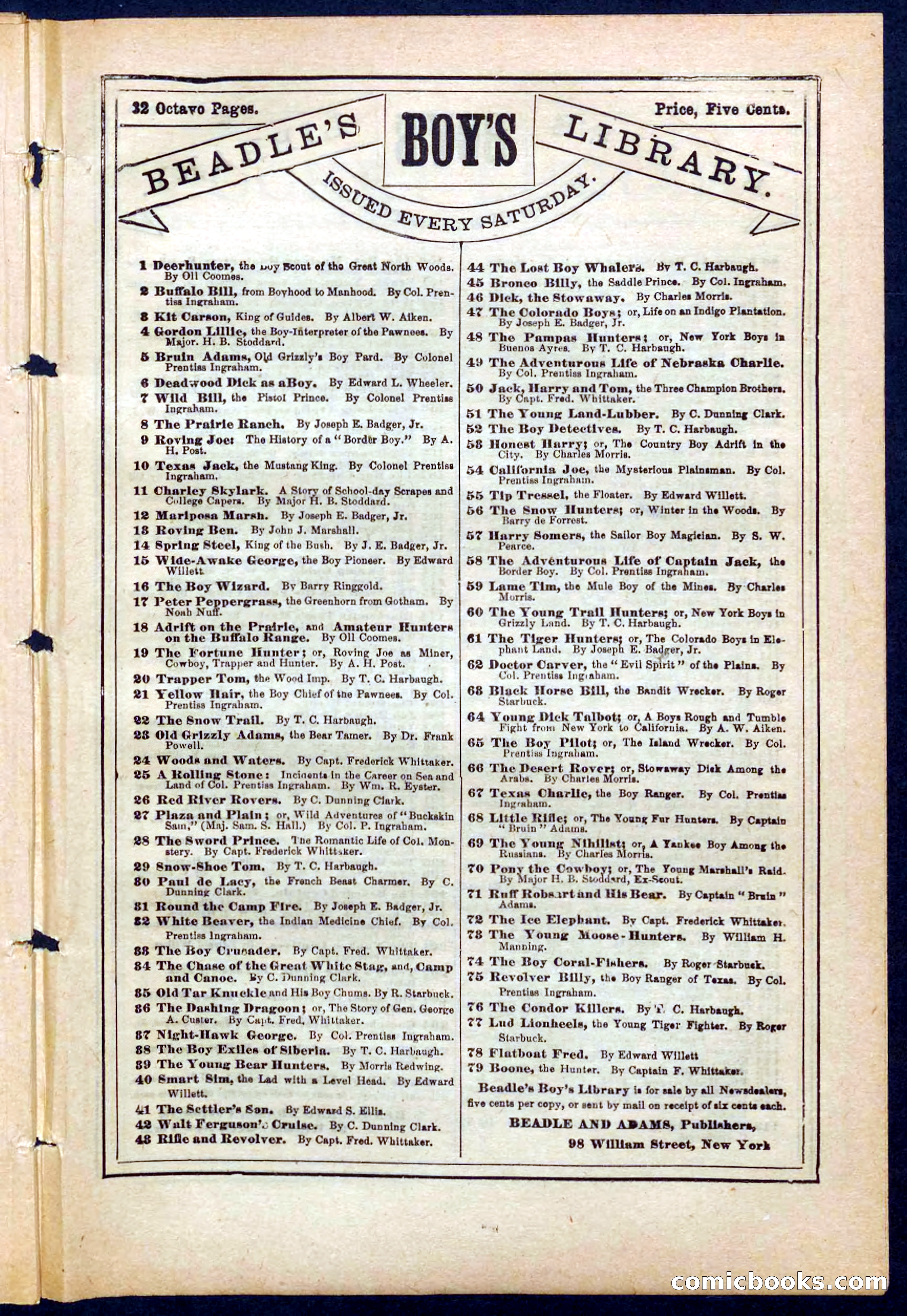 Beadle's Pocket Library No. 217 — page 29 of 32