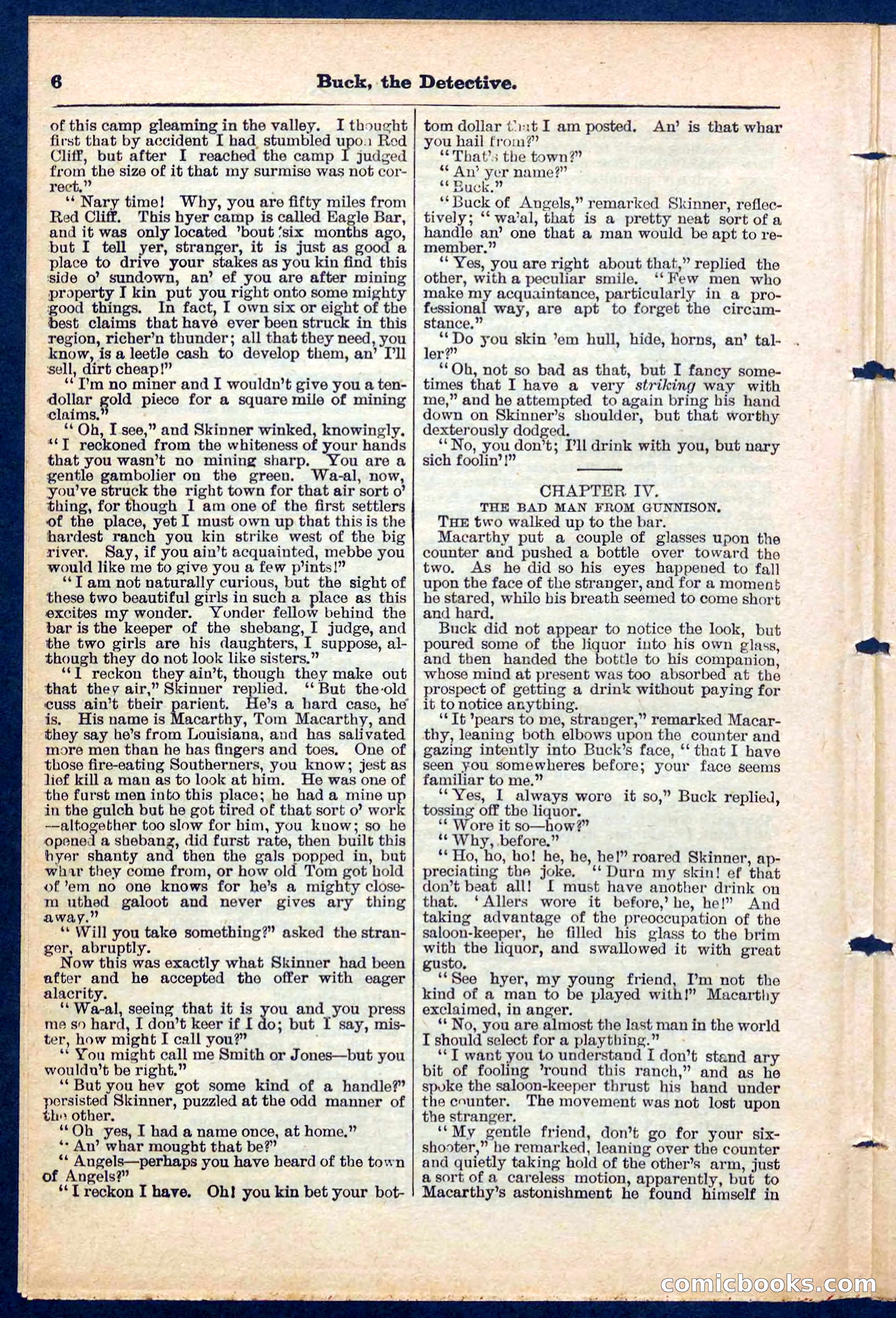 Beadle's Pocket Library No. 219: Buck the Detective — page 6 of 32