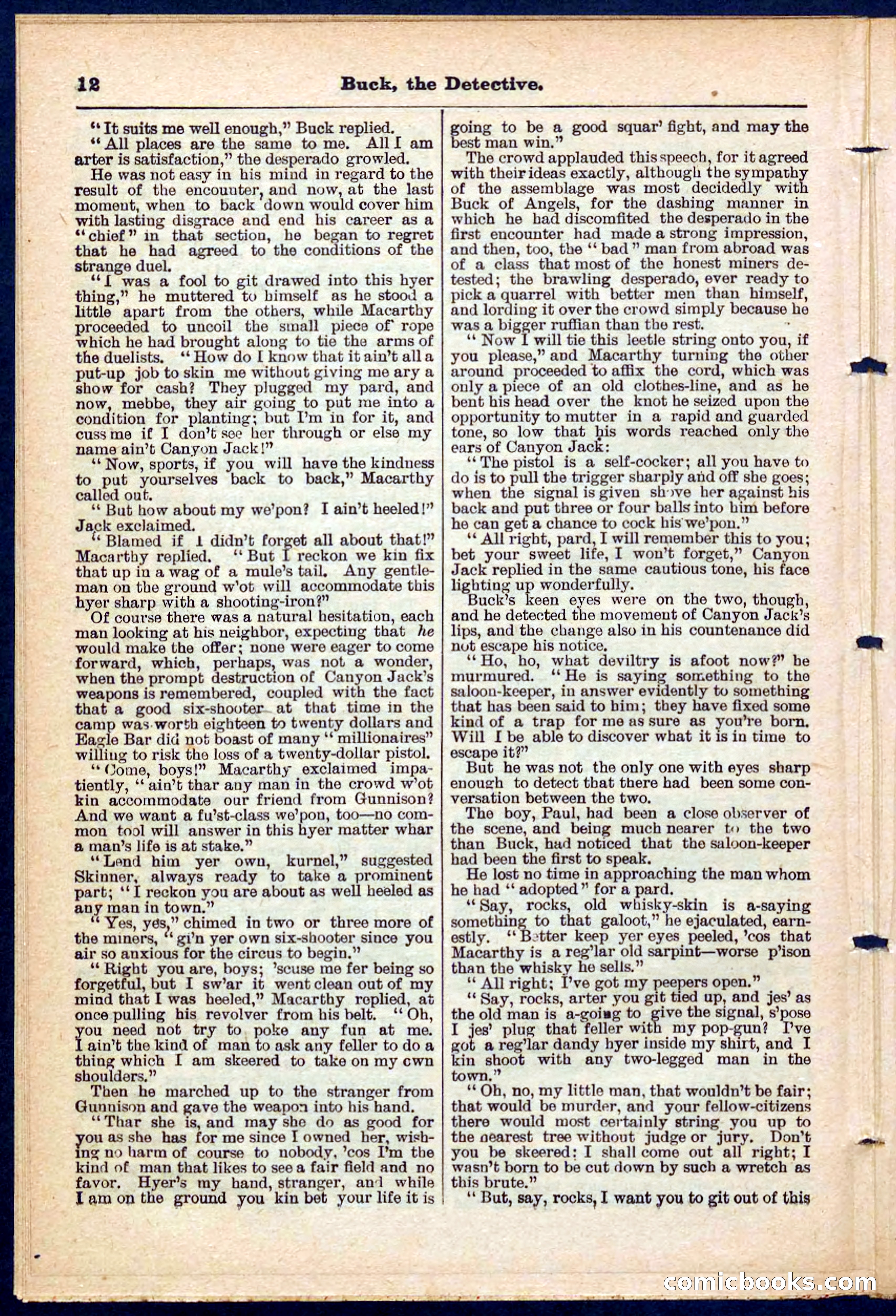 Beadle's Pocket Library No. 219: Buck the Detective — page 12 of 32