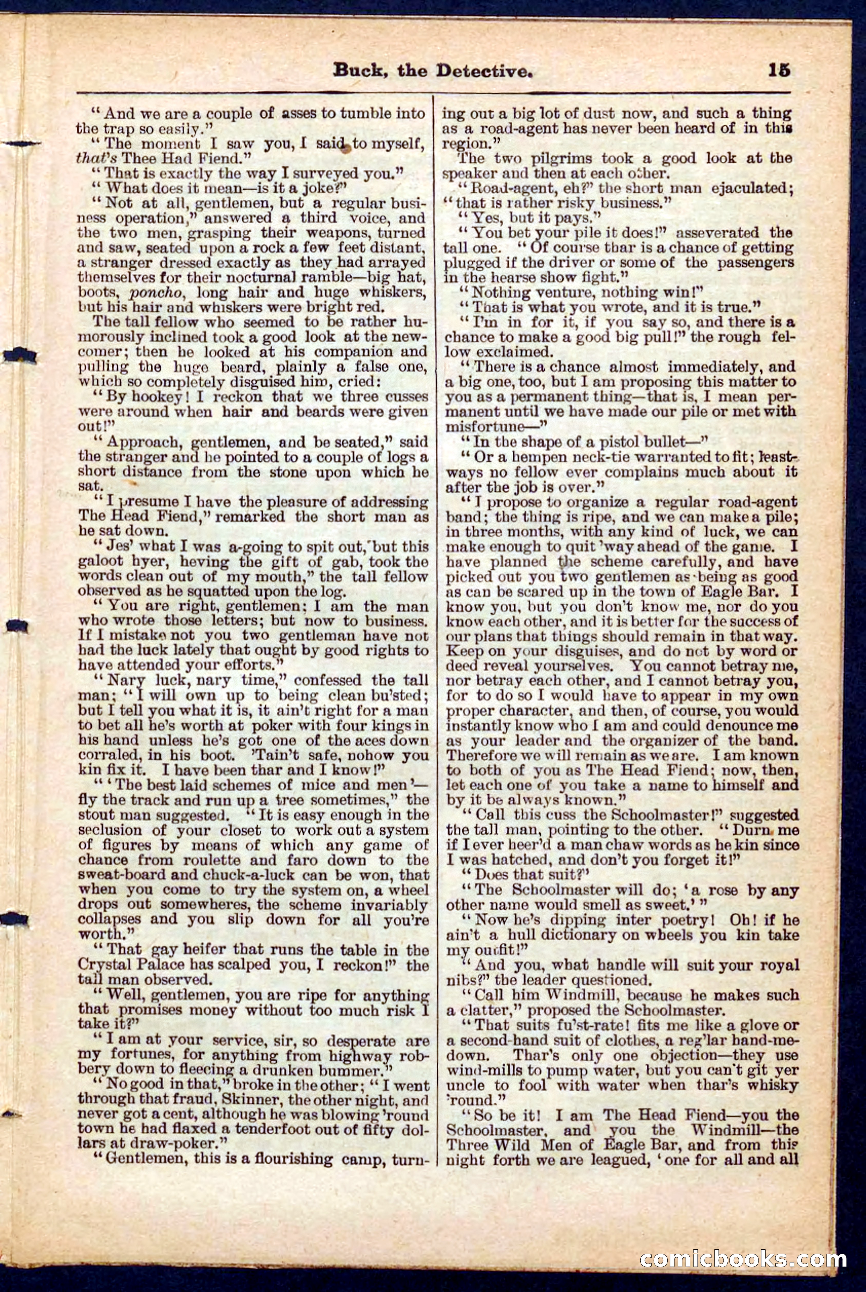 Beadle's Pocket Library No. 219: Buck the Detective — page 15 of 32