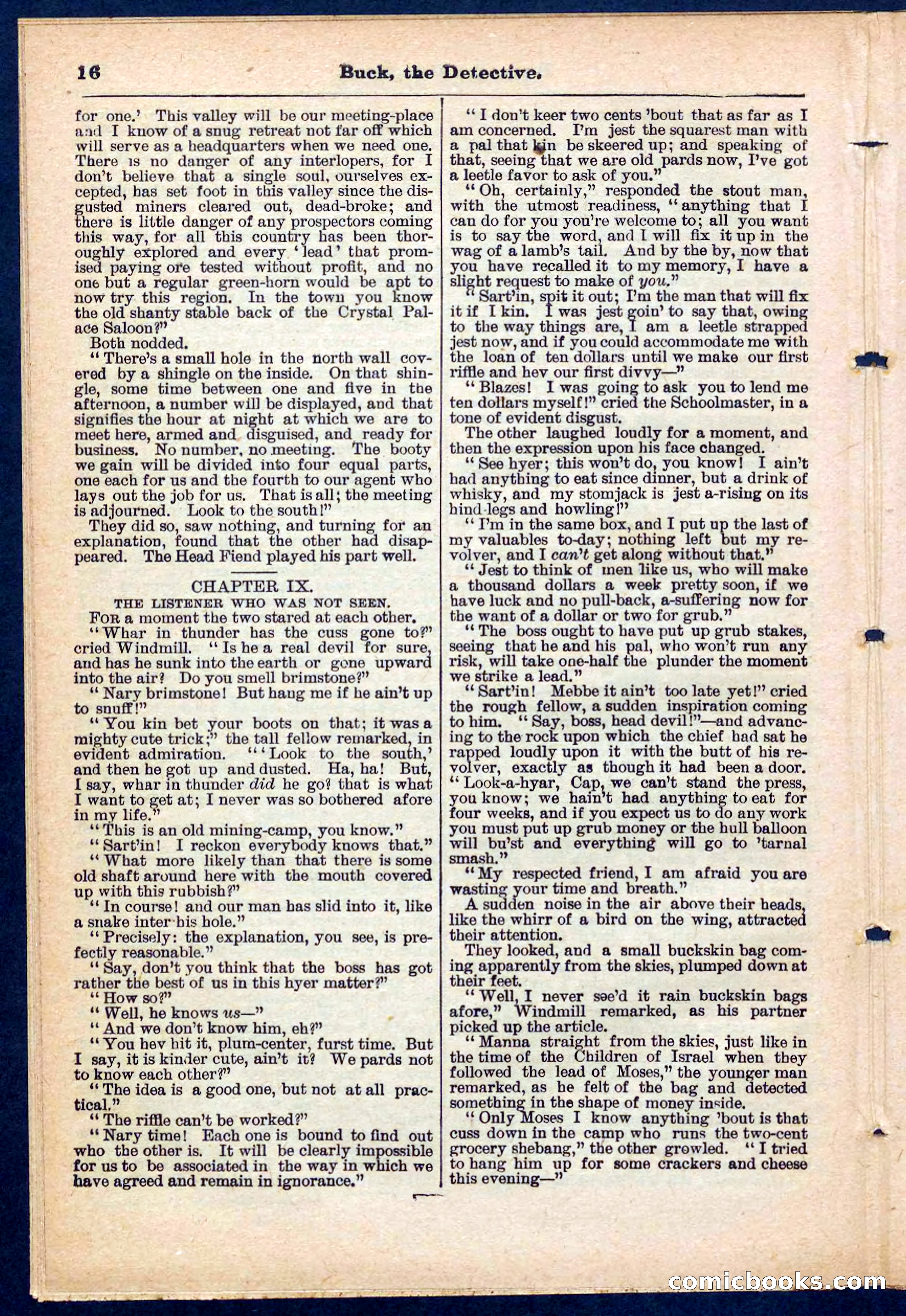 Beadle's Pocket Library No. 219: Buck the Detective — page 16 of 32