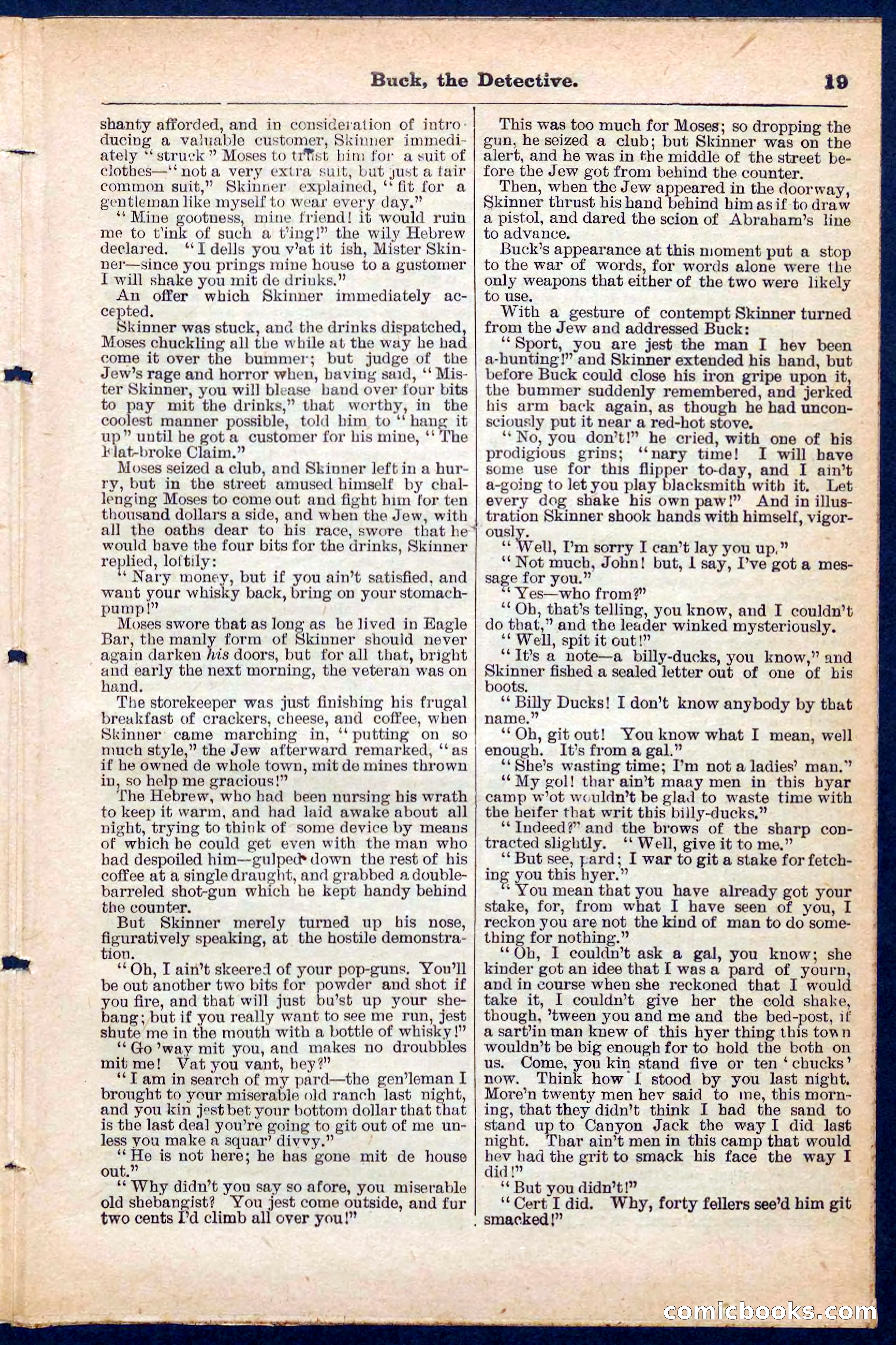 Beadle's Pocket Library No. 219: Buck the Detective — page 19 of 32