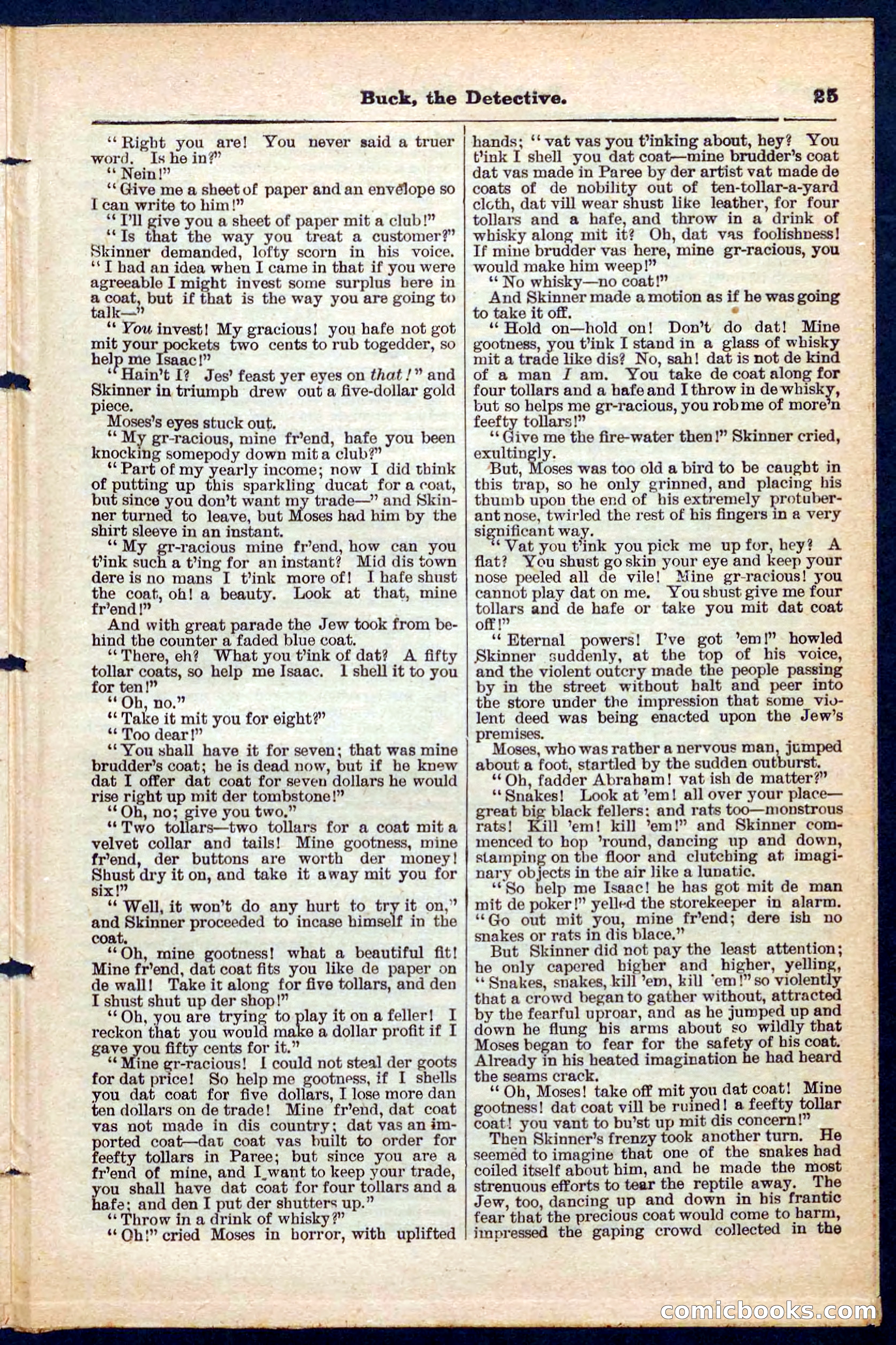 Beadle's Pocket Library No. 219: Buck the Detective — page 25 of 32