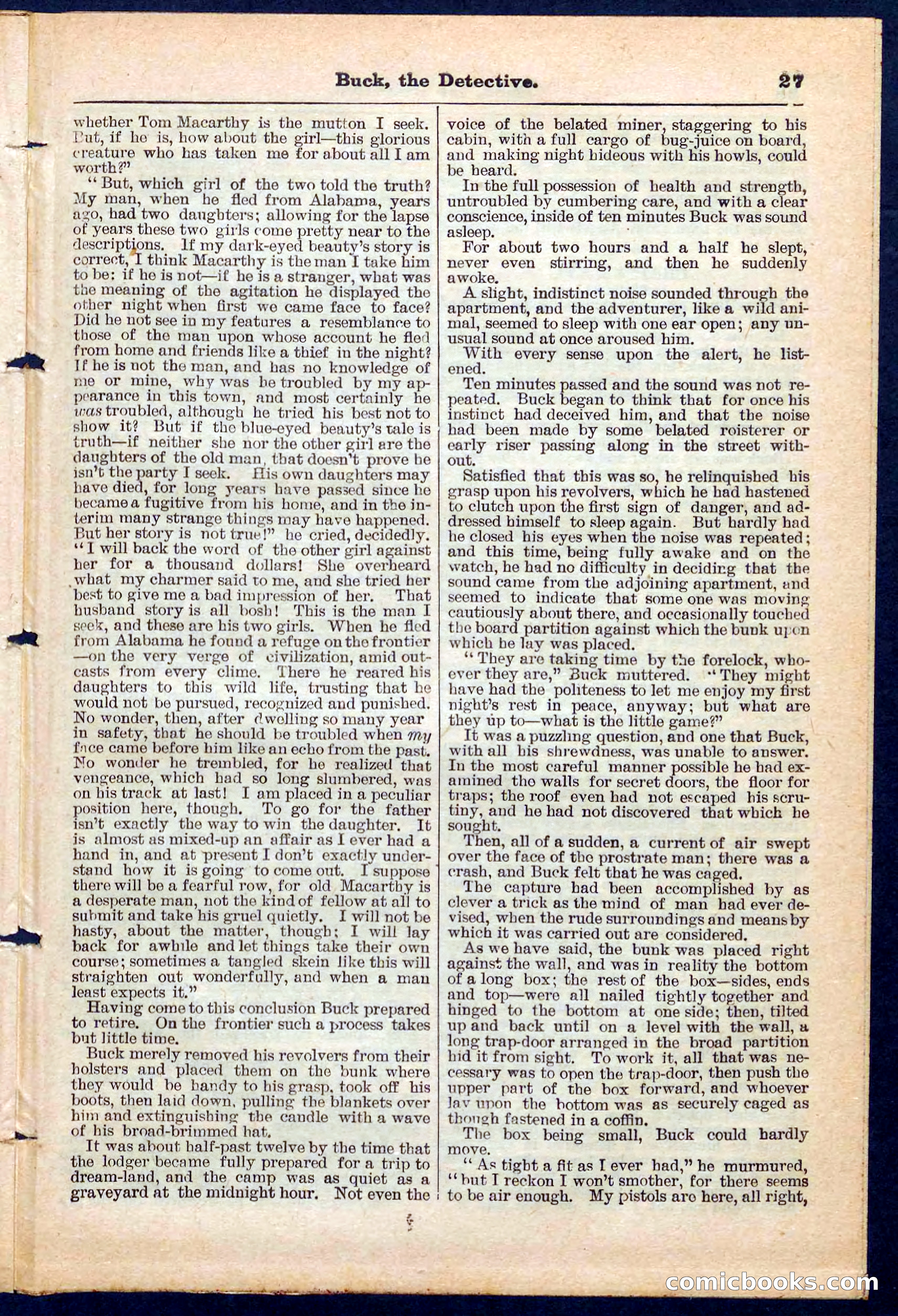 Beadle's Pocket Library No. 219: Buck the Detective — page 27 of 32