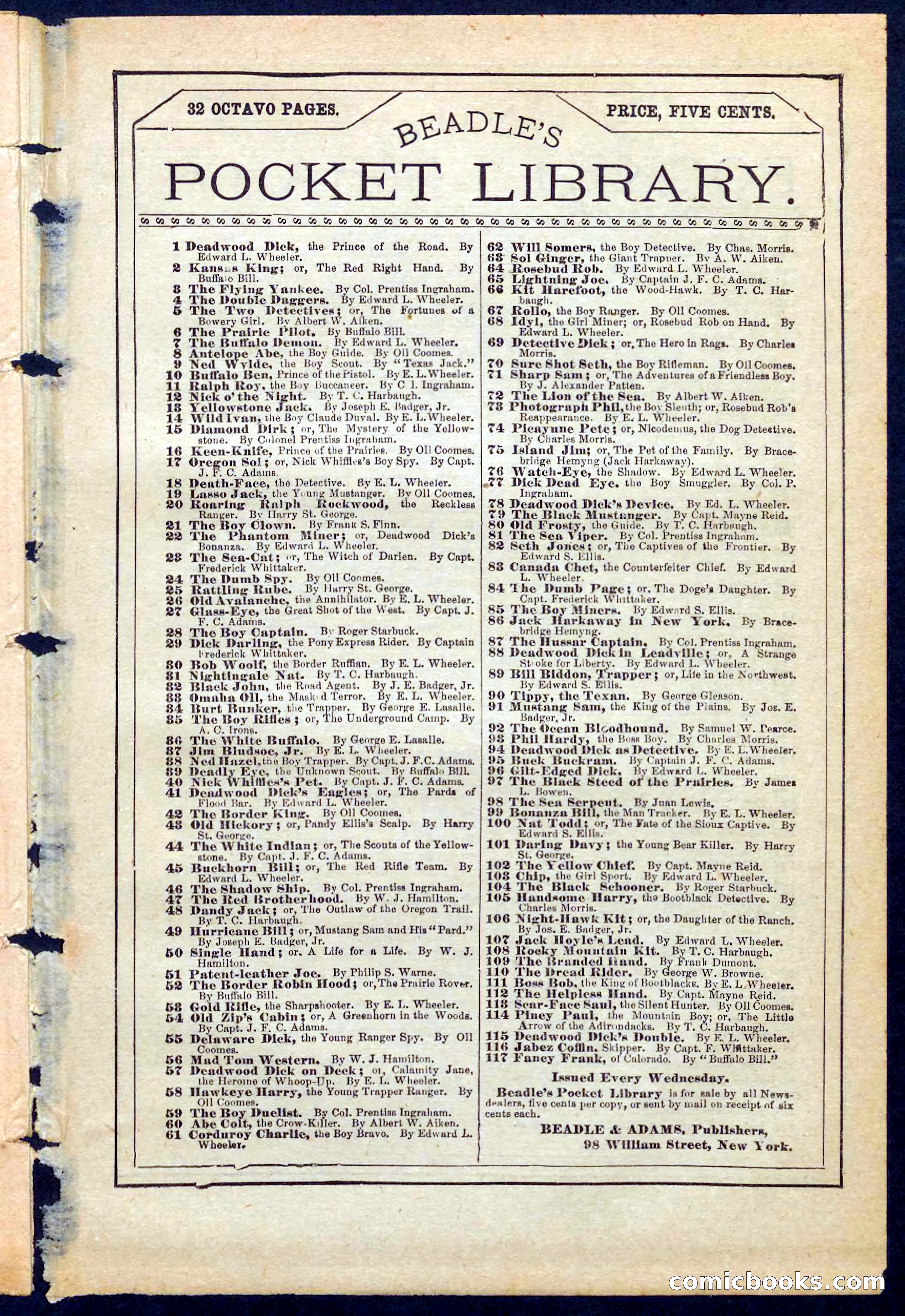 Beadle's Pocket Library No. 219: Buck the Detective — page 31 of 32