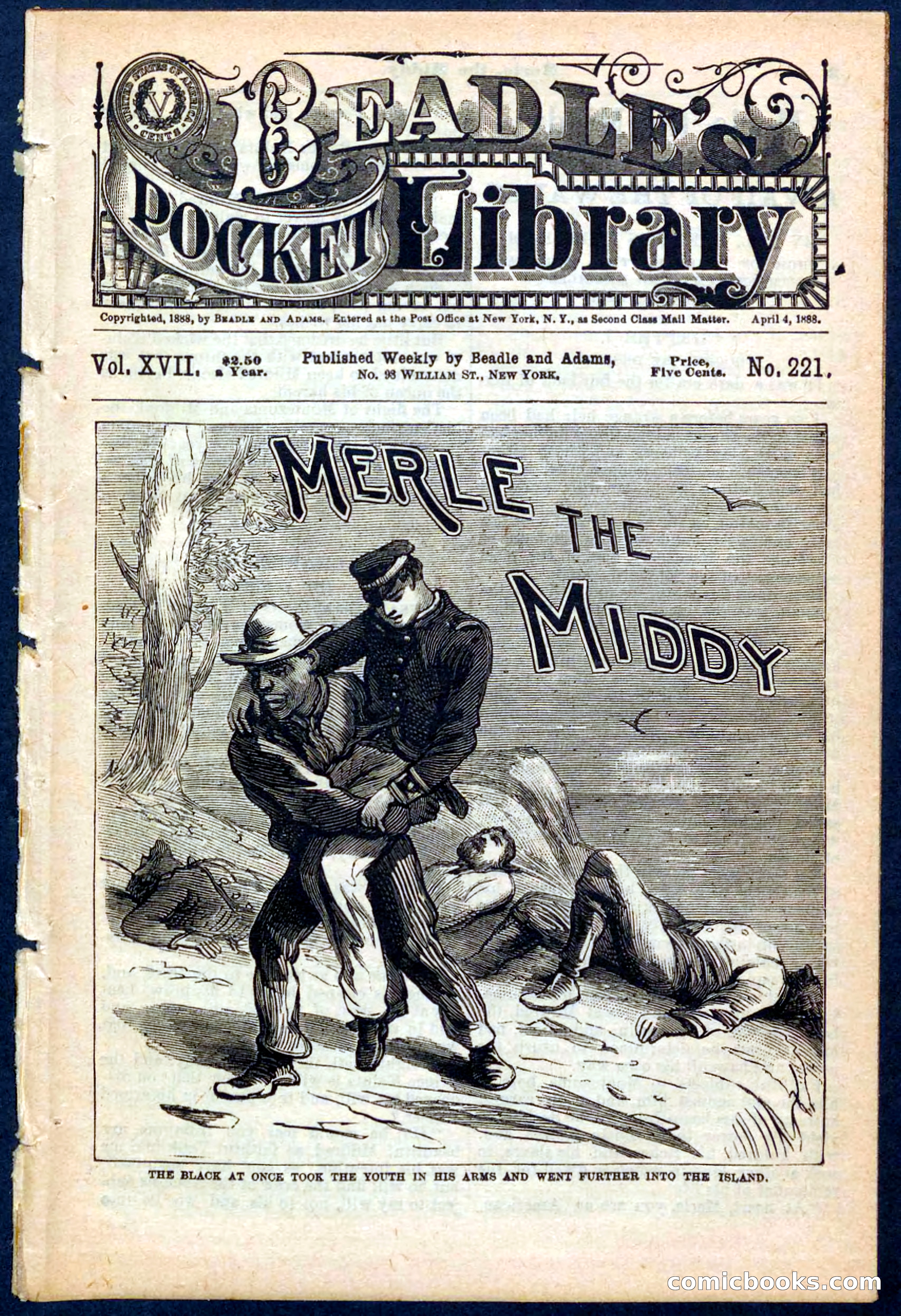 Beadle's Pocket Library No. 221 — page 1 of 32