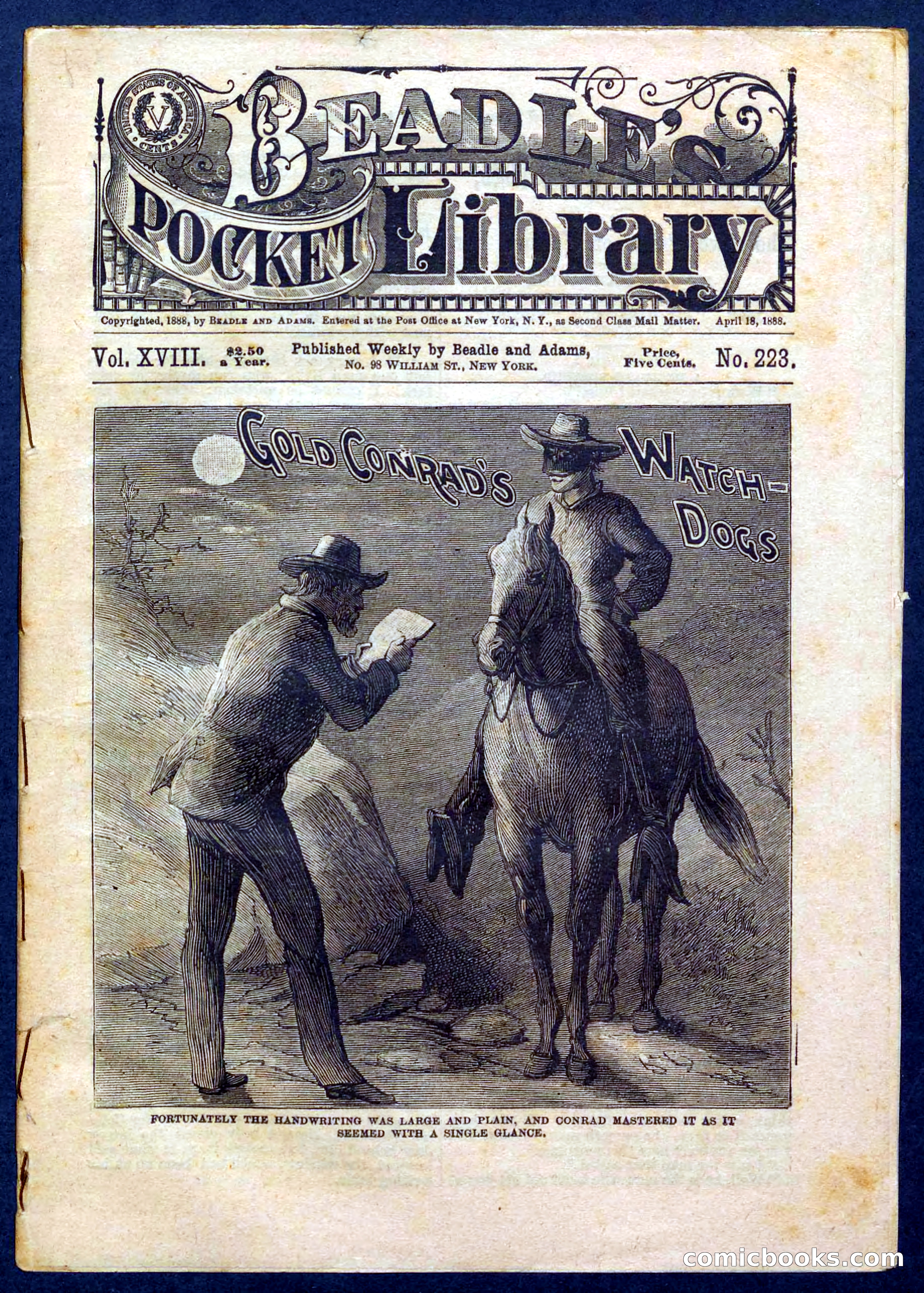 Beadle's Pocket Library No. 223 — page 1 of 32