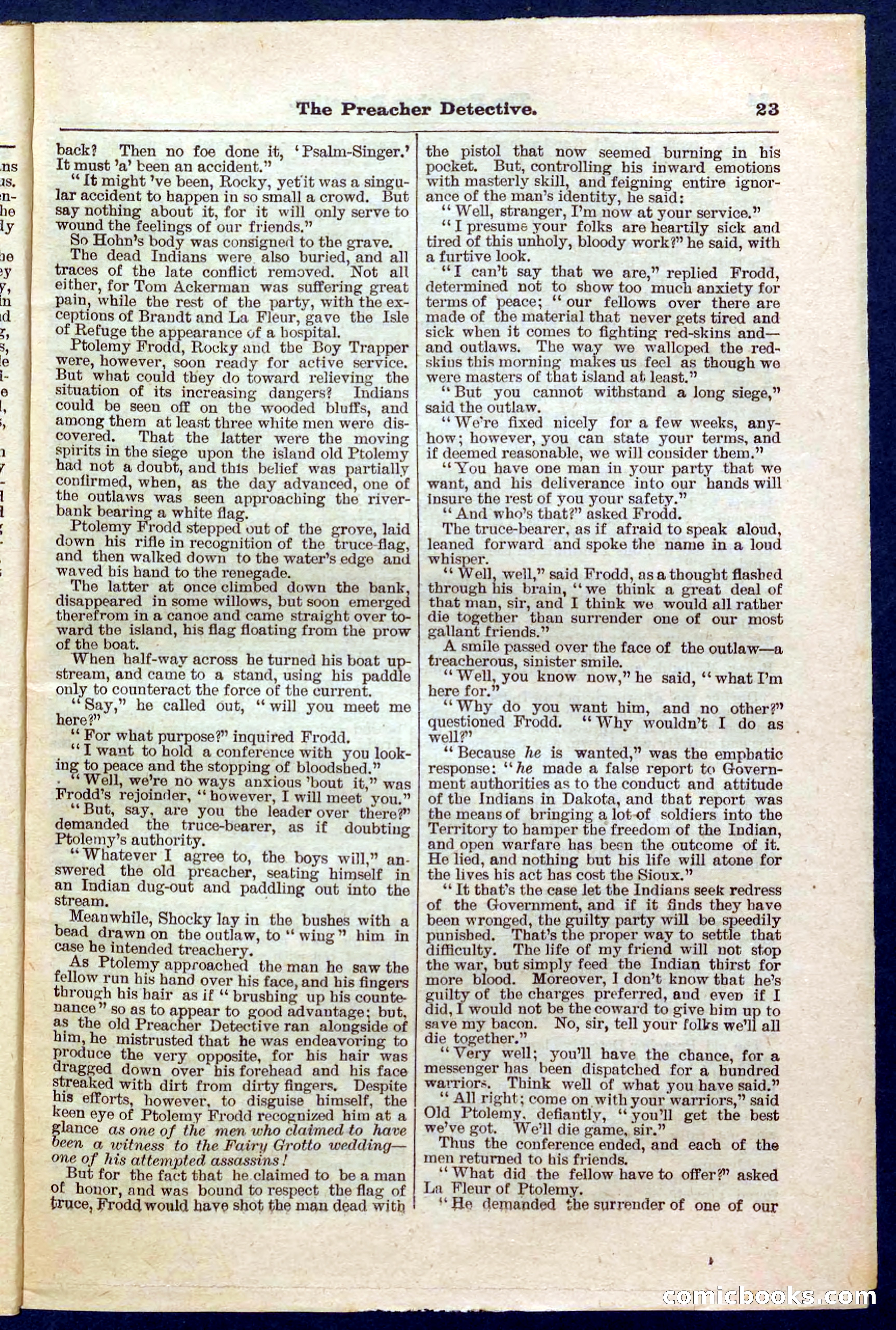 Beadle's Pocket Library No. 228 — page 23 of 32